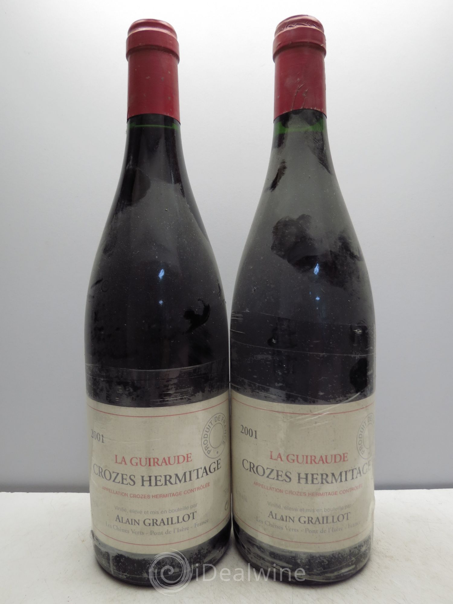 Crozes-Hermitage La Guiraude Domaine Graillot 2001 - Lot de 2 bouteilles - 0