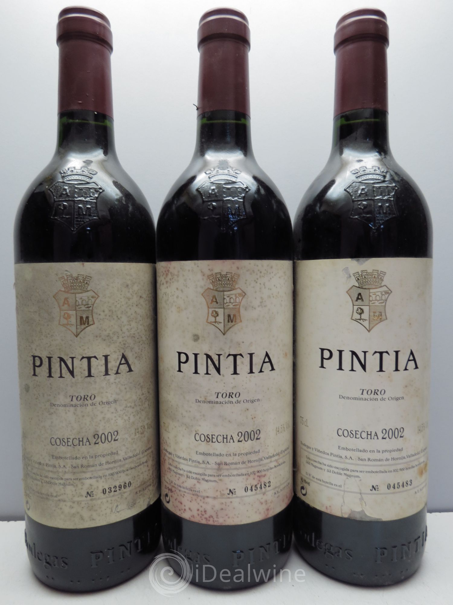 Toro DO Vega Sicilia Pintia Famille Alvarez 2002 - Lot de 3 bouteilles - 0
