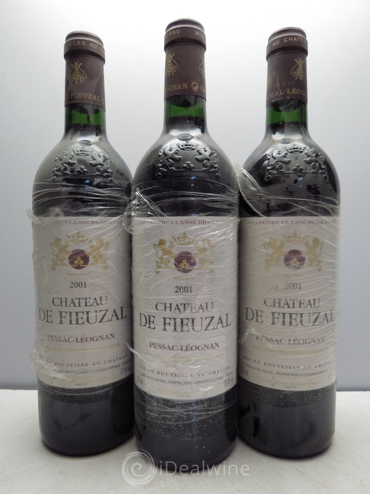 Château de Fieuzal Cru Classé de Graves 2001 - Lot de 3 bouteilles - 0