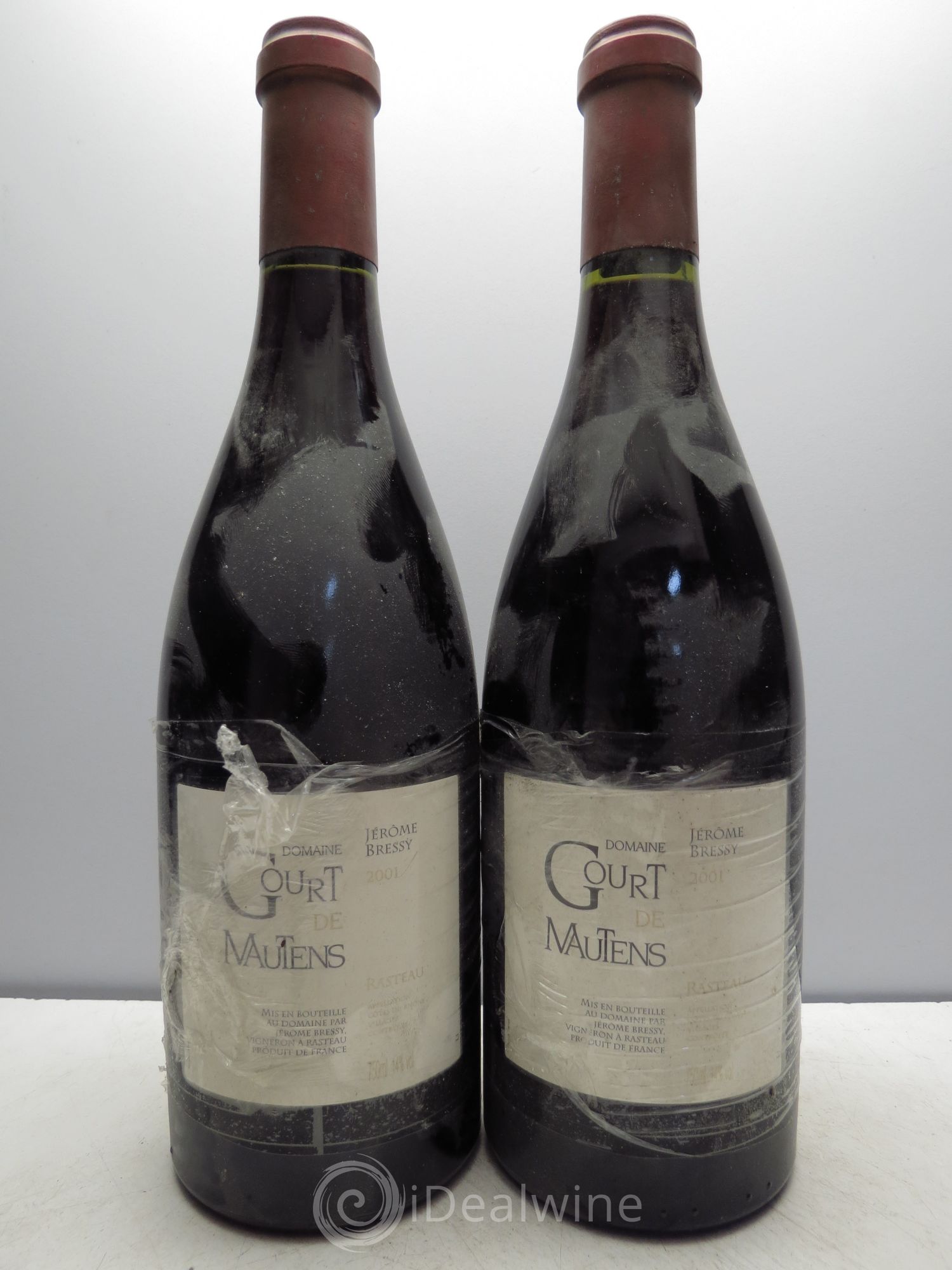 Rasteau Domaine Gourt de Mautens - Jérôme Bressy 2001 - Lot de 2 bouteilles - 0