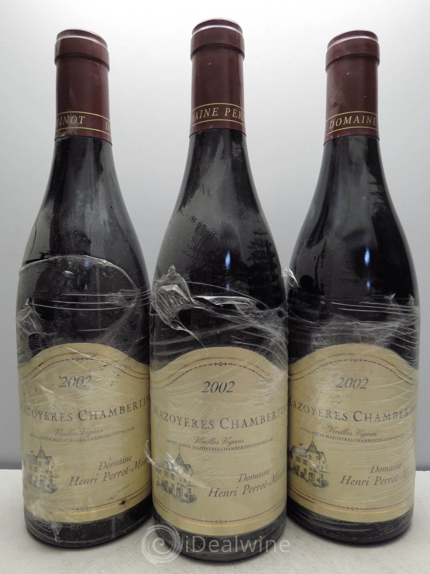 Mazoyères-Chambertin Grand Cru Vieilles Vignes Perrot-Minot Vieilles Vignes 2002 - Lot de 3 bouteilles - 0