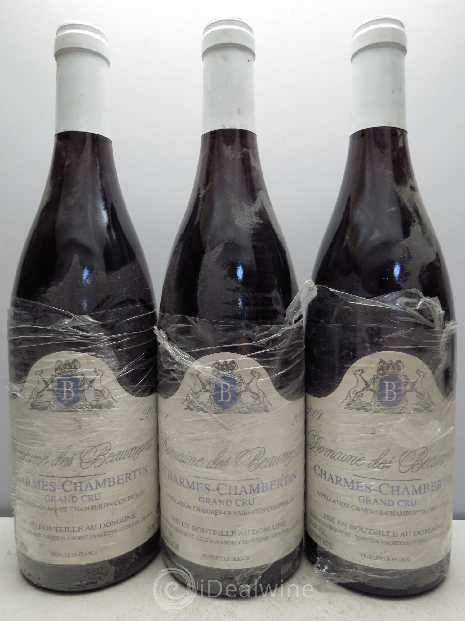 Charmes-Chambertin Grand Cru Domaine des Beaumonts 2001 - Posten von 3 Flaschen - 0
