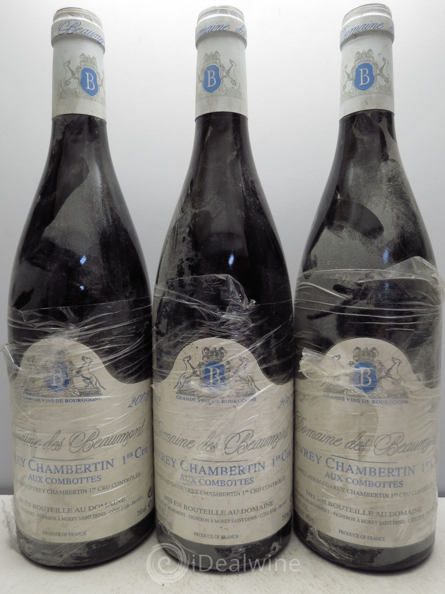 Gevrey-Chambertin 1er Cru Domaine des Beaumonts 2002 - Posten von 3 Flaschen - 0