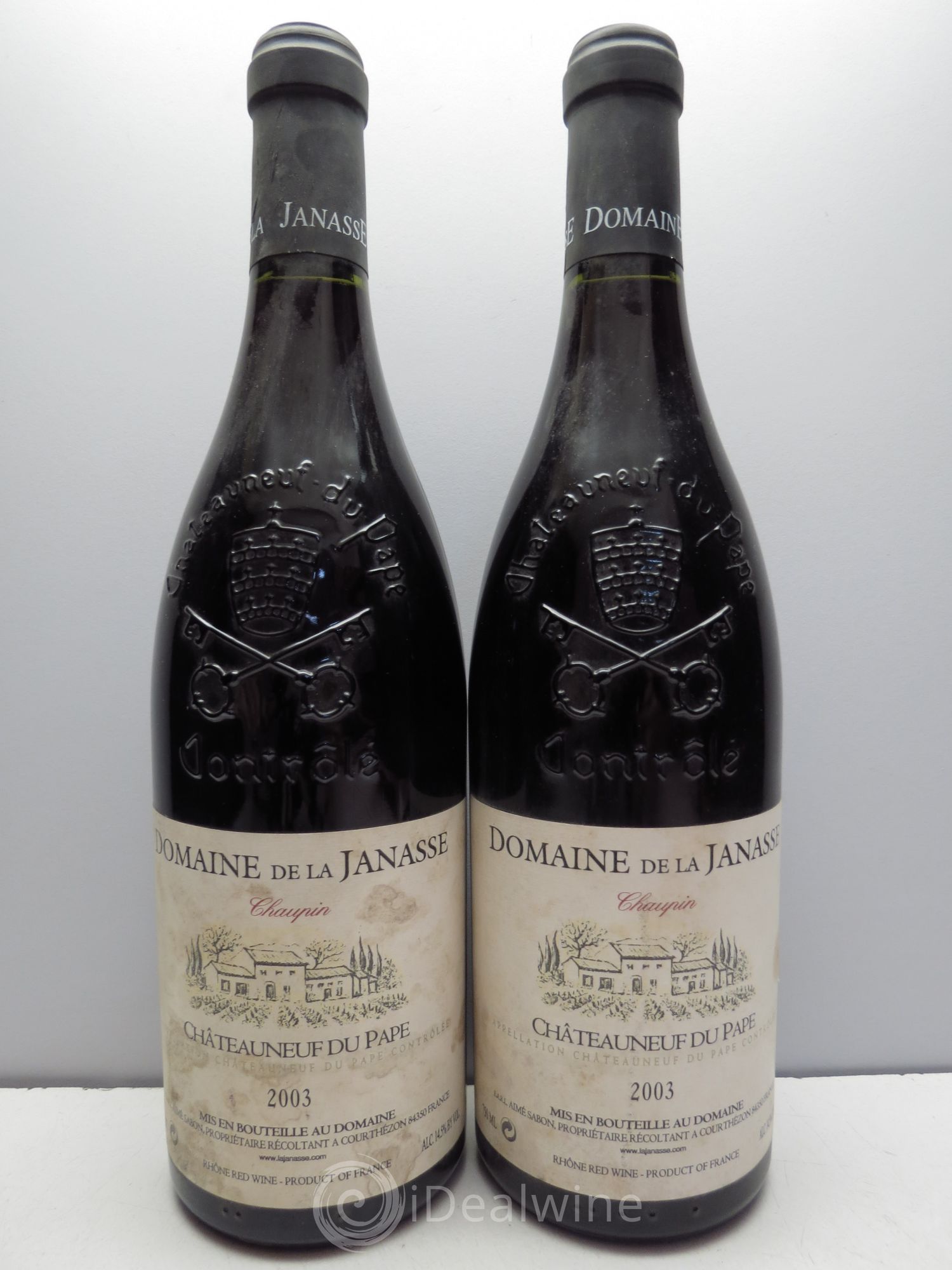 Châteauneuf-du-Pape Cuvée Chaupin La Janasse (Domaine de) 2003 - Lot de 2 bouteilles - 0