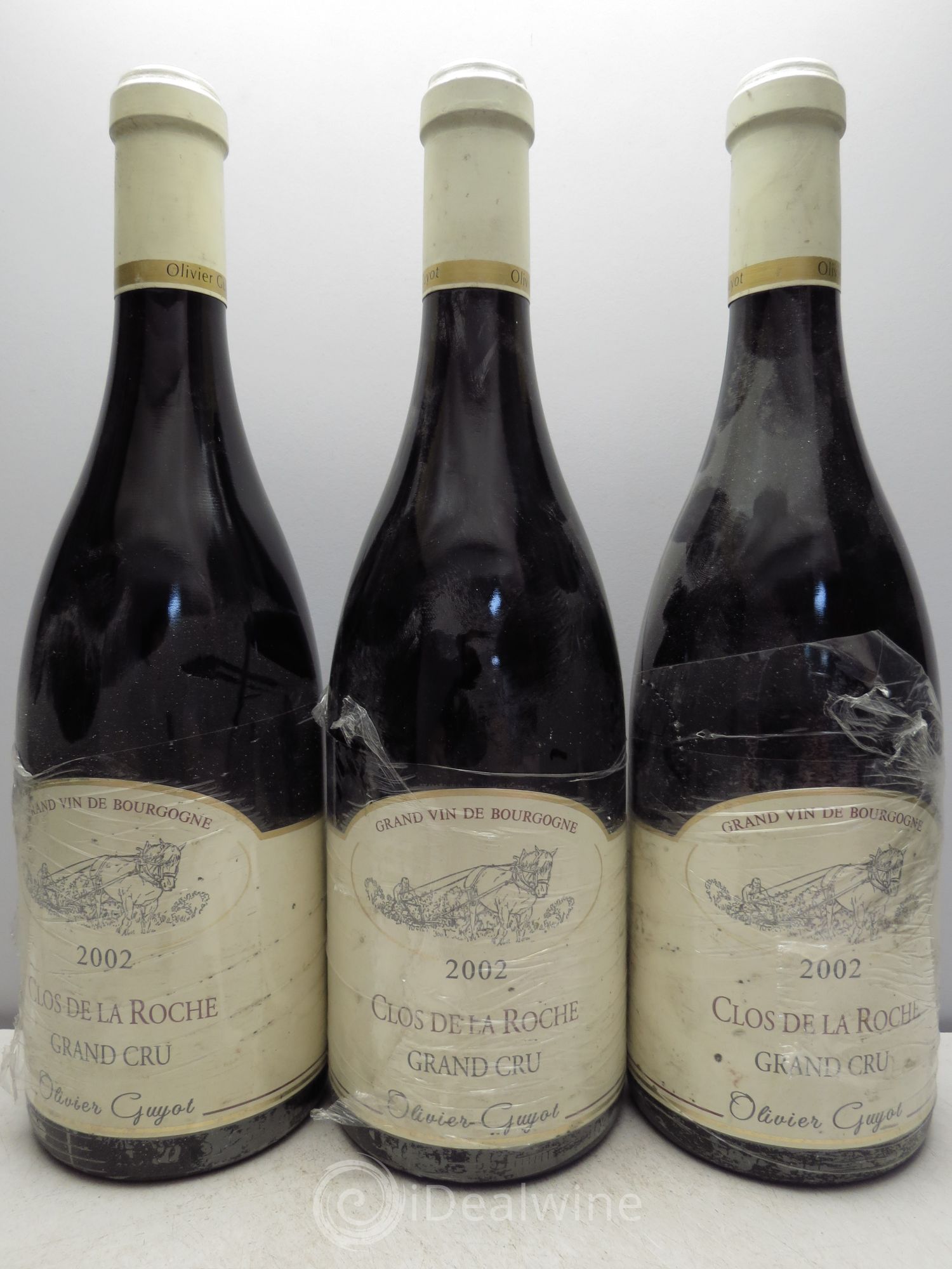 Clos de la Roche Grand Cru O.Guyot 2002 - Lot de 3 bouteilles - 0