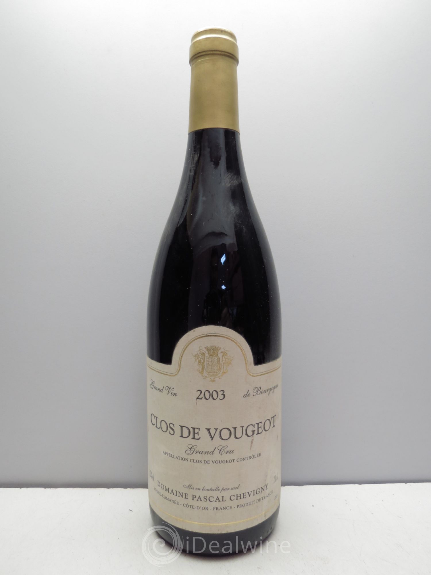 Clos de Vougeot Grand Cru Chevigny Pascal 2003 - Lot de 1 bouteille - 0