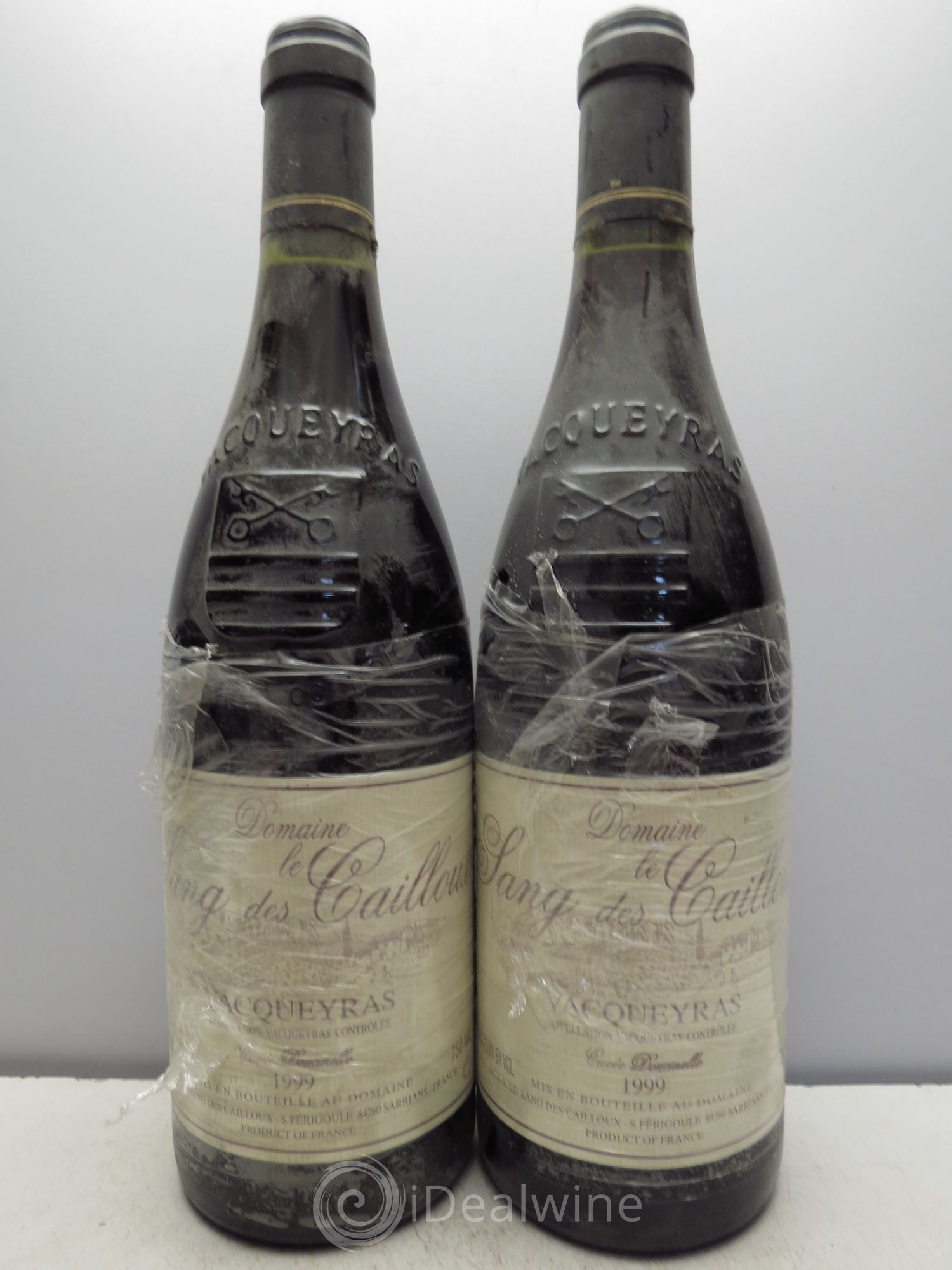 Vacqueyras Cuvée Doucinello - Domaine Le Sang des Cailloux 1999 - Posten von 2 Flaschen - 0
