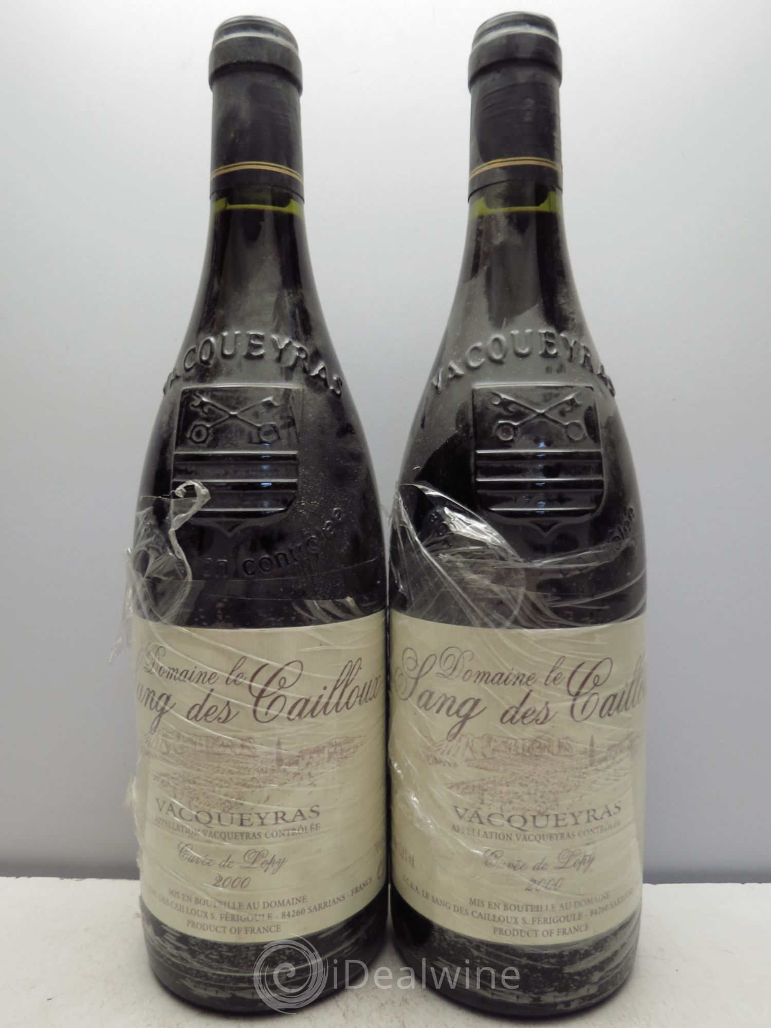 Vacqueyras Cuvée Lopy - Domaine Le Sang des Cailloux 2000 - Posten von 2 Flaschen - 0