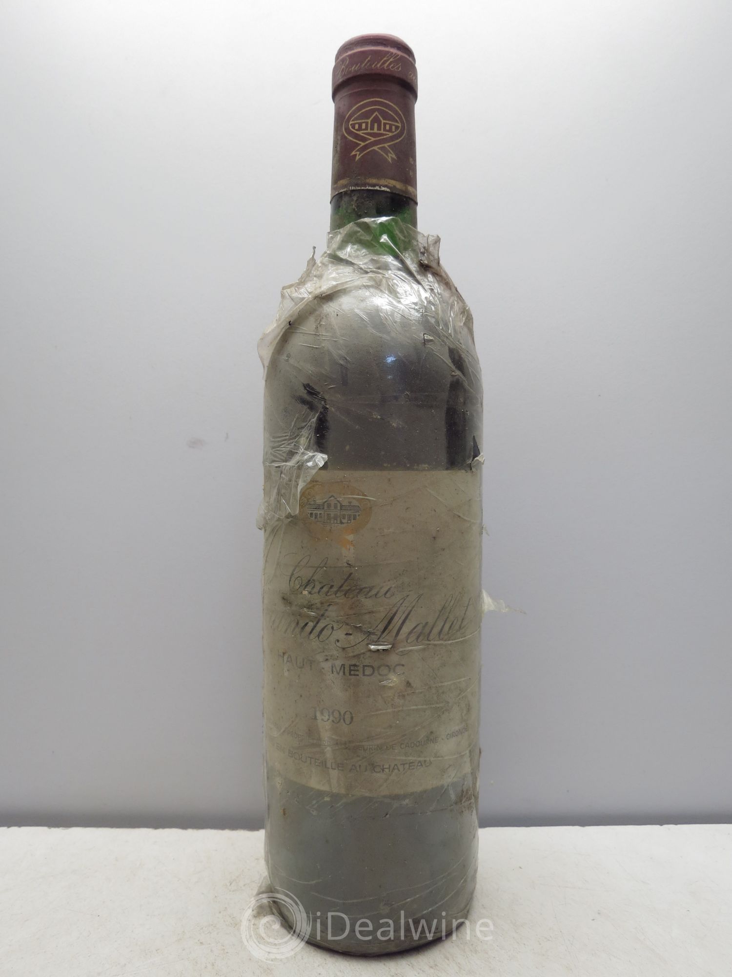 Château Sociando Mallet 1990 - Lot de 1 bouteille - 0