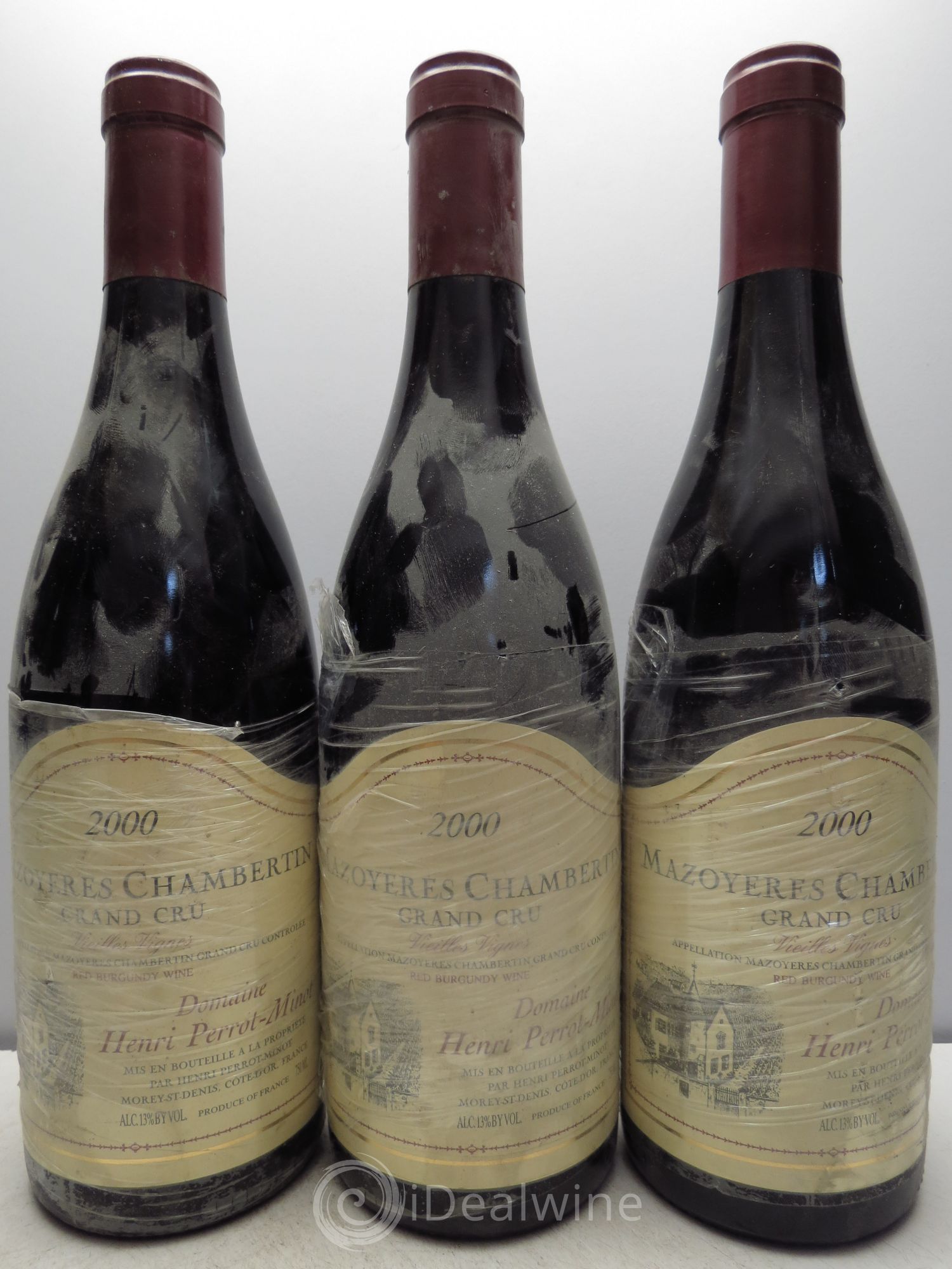 Mazoyères-Chambertin Grand Cru Vieilles Vignes Perrot-Minot Vieilles Vignes 2000 - Lot de 3 bouteilles - 0