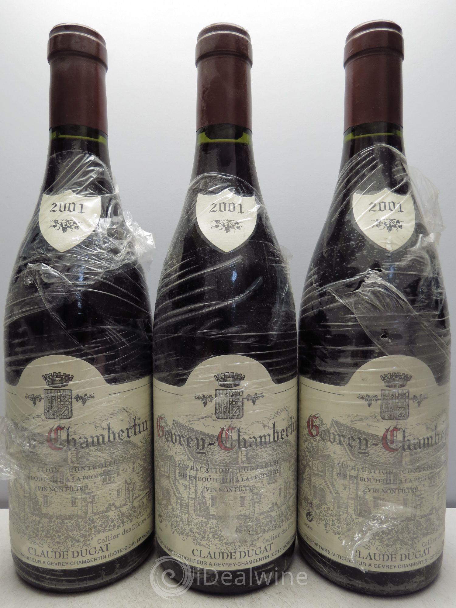 Gevrey-Chambertin Claude Dugat 2001 - Lot de 3 bouteilles - 0