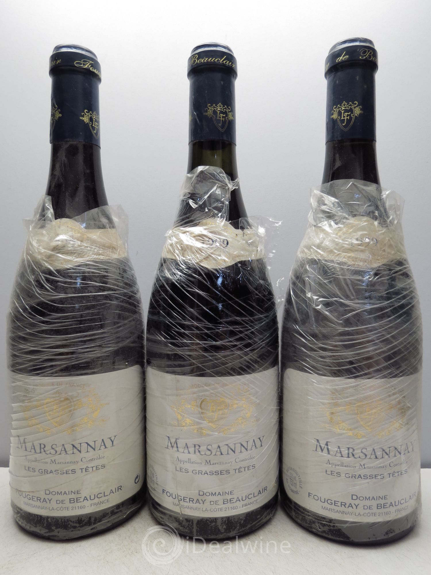 Marsannay Les Grasses Têtes - Fougeray de Beauclair 1999 - Posten von 3 Flaschen - 0