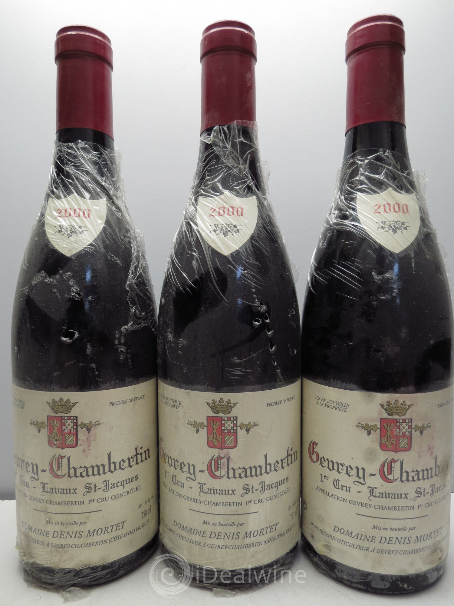 Gevrey-Chambertin 1er Cru Lavaux Saint Jacques Denis Mortet (Domaine) 2000 - Lot de 3 bouteilles - 0