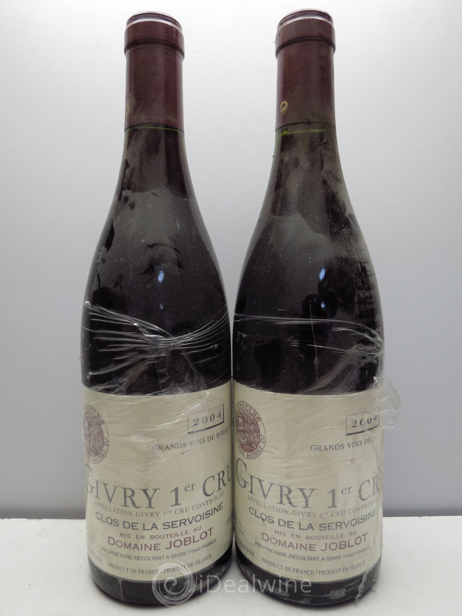 Givry 1er Cru Servoisine Joblot (Domaine) 2004 - Lot de 2 bouteilles - 0