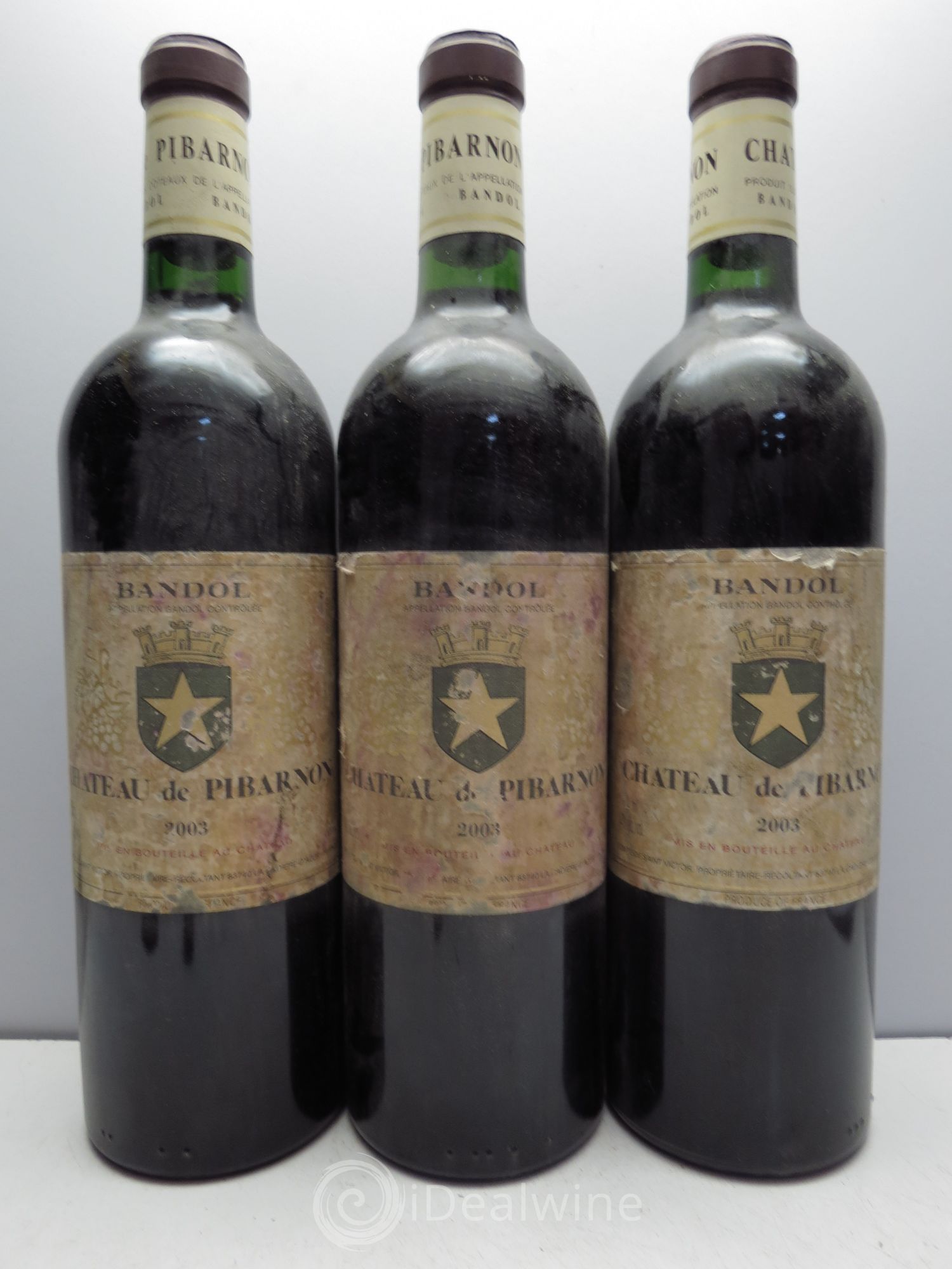 Bandol Château de Pibarnon Comte de Saint-Victor 2003 - Lot de 3 bouteilles - 0