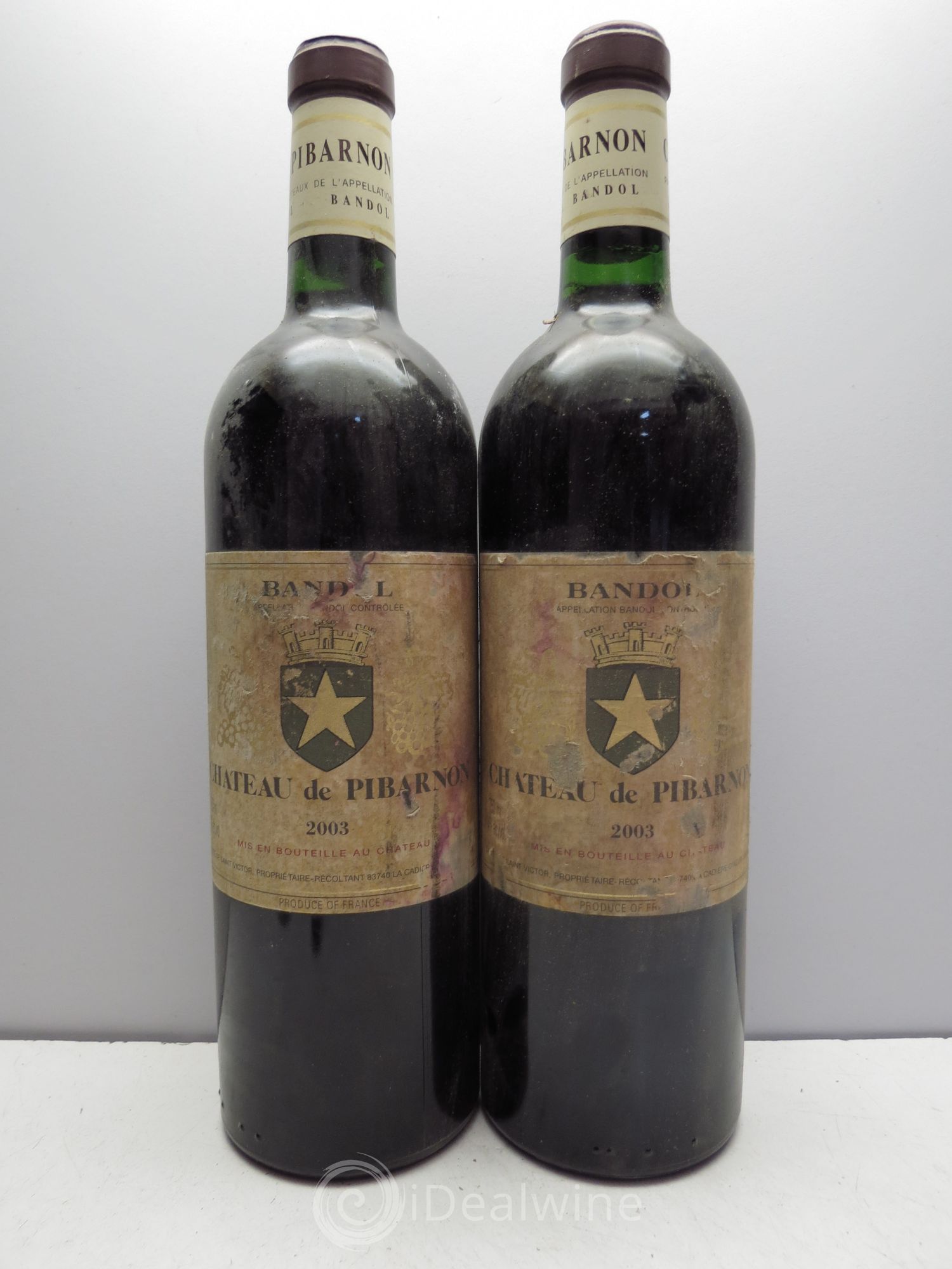 Bandol Château de Pibarnon Comte de Saint-Victor 2003 - Lot de 2 bouteilles - 0