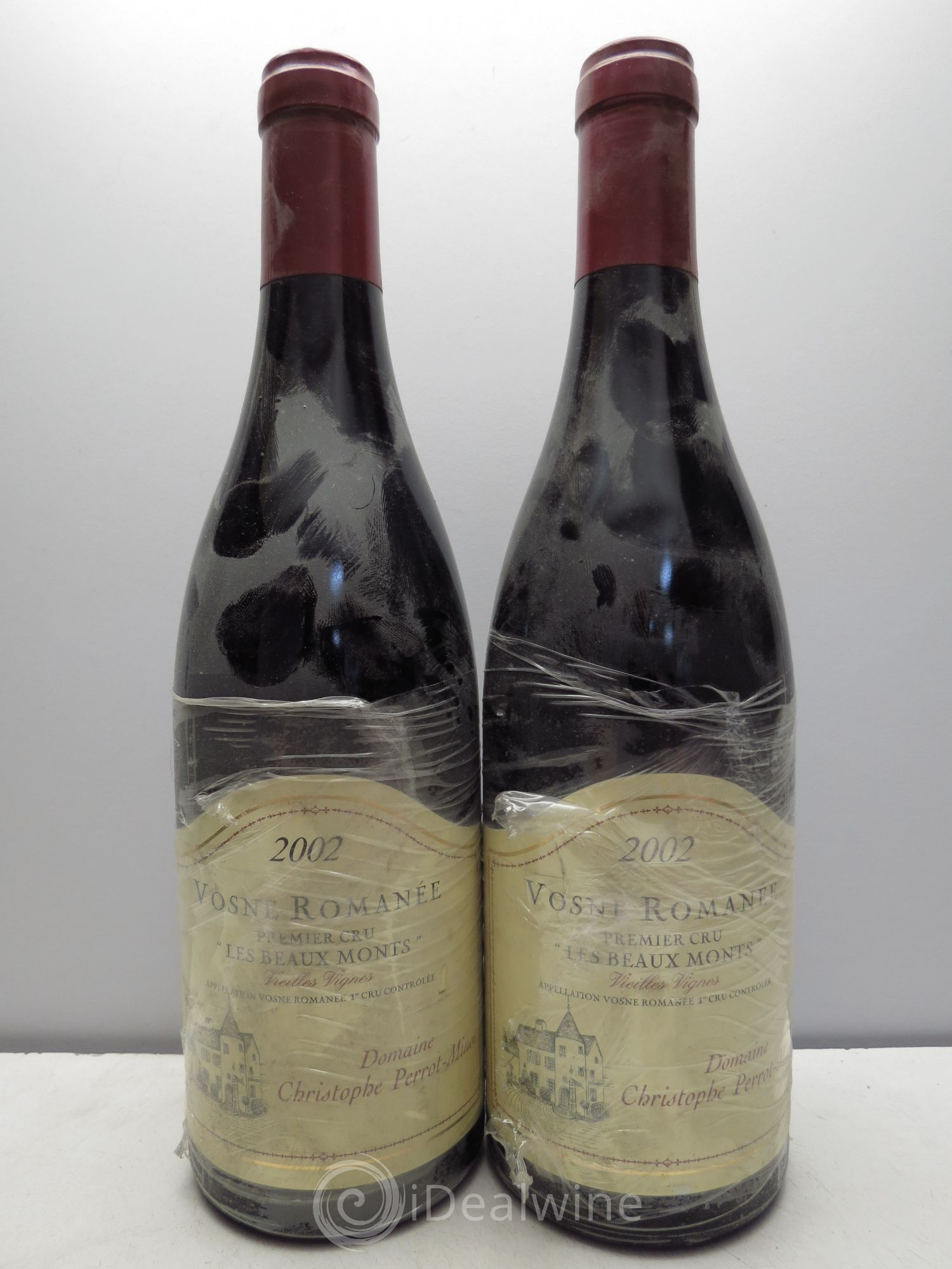 Vosne-Romanée 1er Cru Les Beaux-Monts Vieilles Vignes Perrot-Minot 2002 - Lot de 2 bouteilles - 0