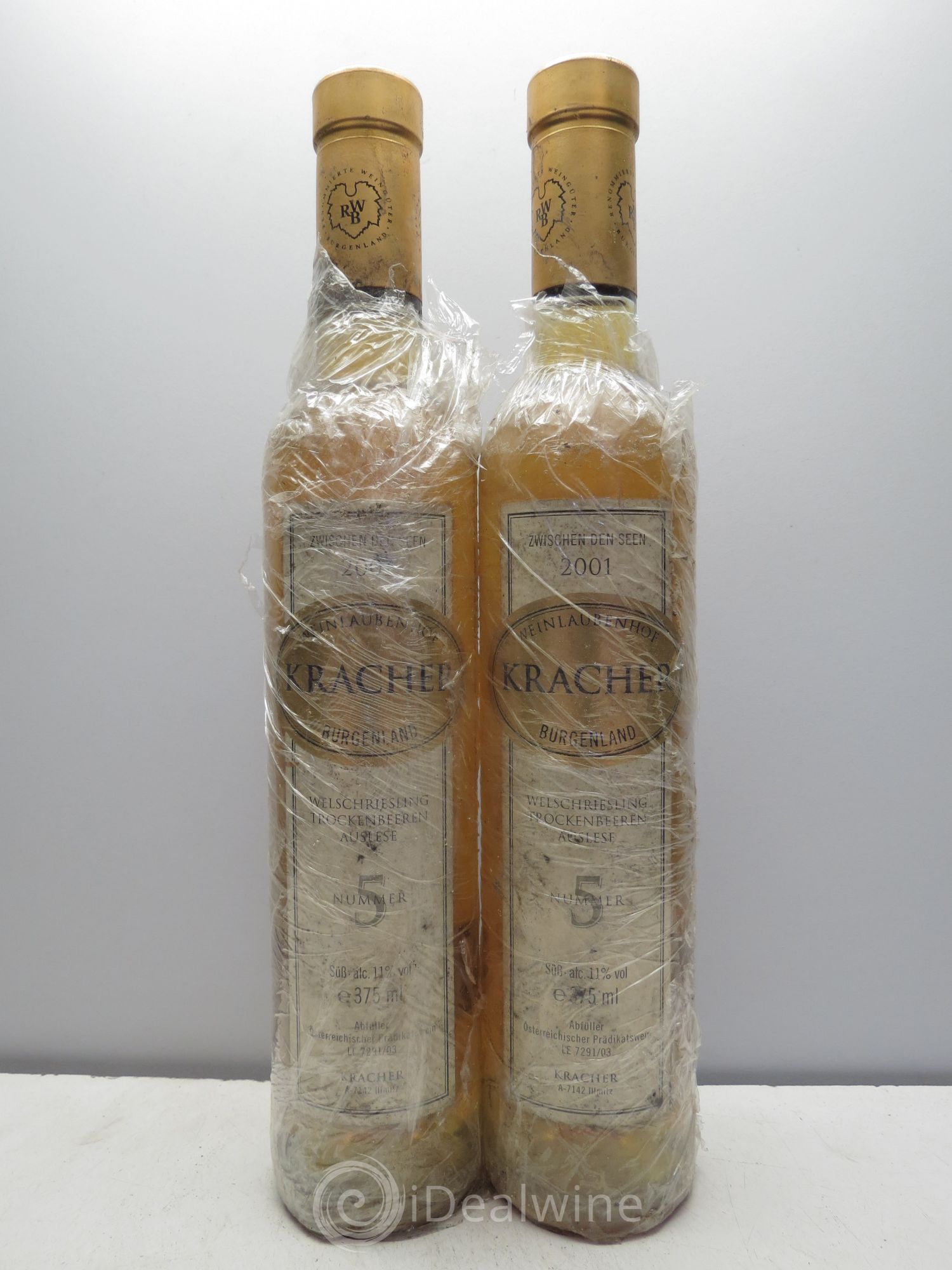 Allemagne Rheingau Alois Kracher TBA Zwischen den Seen 2001 - Posten von 2 Demi-Flaschen - 0