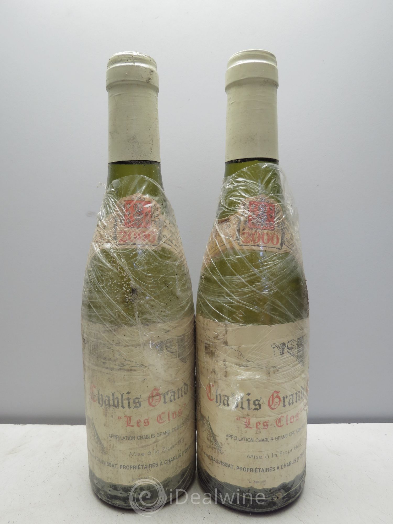 Chablis Grand Cru Les Clos Vincent Dauvissat (Domaine) 2000 - Lot de 2 demi bouteilles - 0