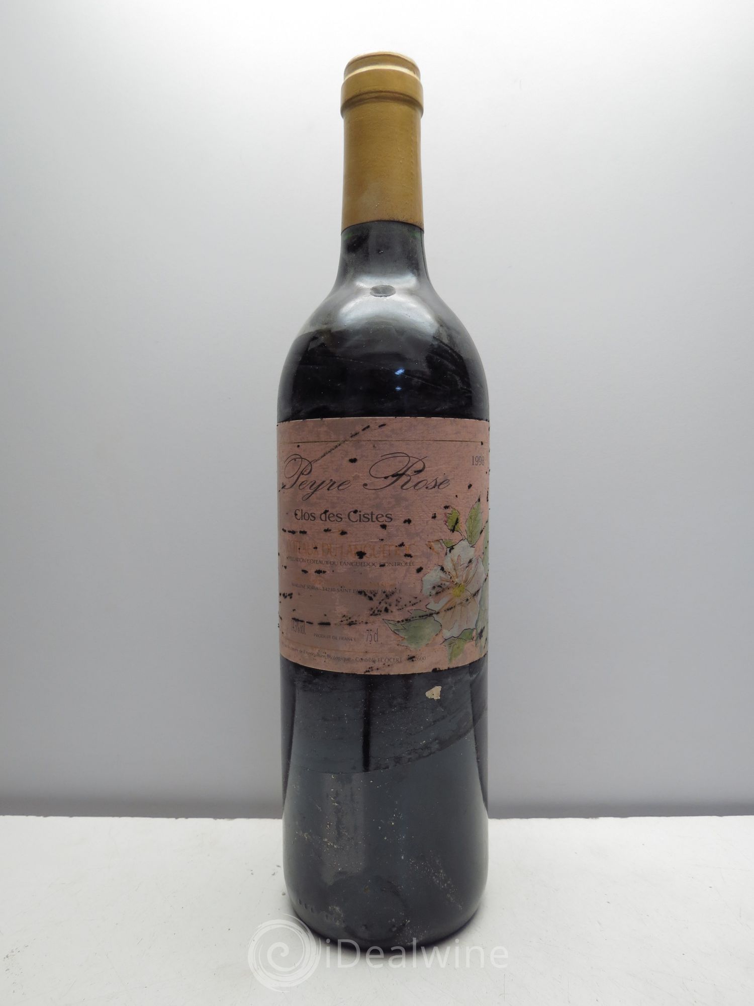 Vin de France (anciennement Coteaux du Languedoc) Domaine Peyre Rose Les Cistes Marlène Soria 1998 - Lot de 1 bouteille - 0
