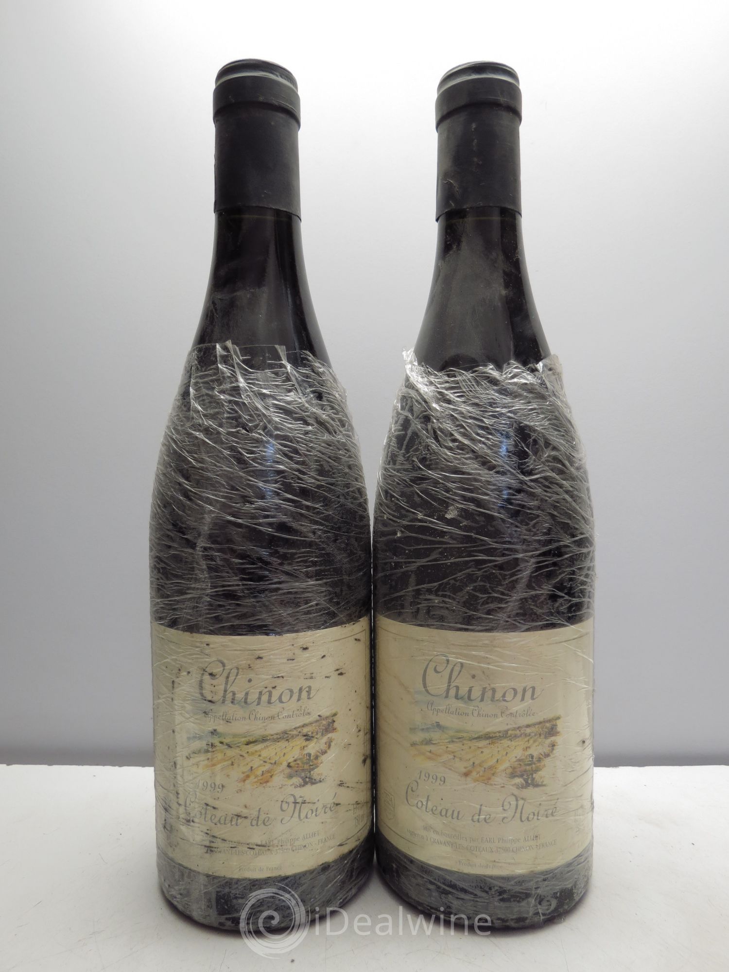 Chinon Coteau de Noiré Philippe Alliet 1999 - Lot de 2 bouteilles - 0
