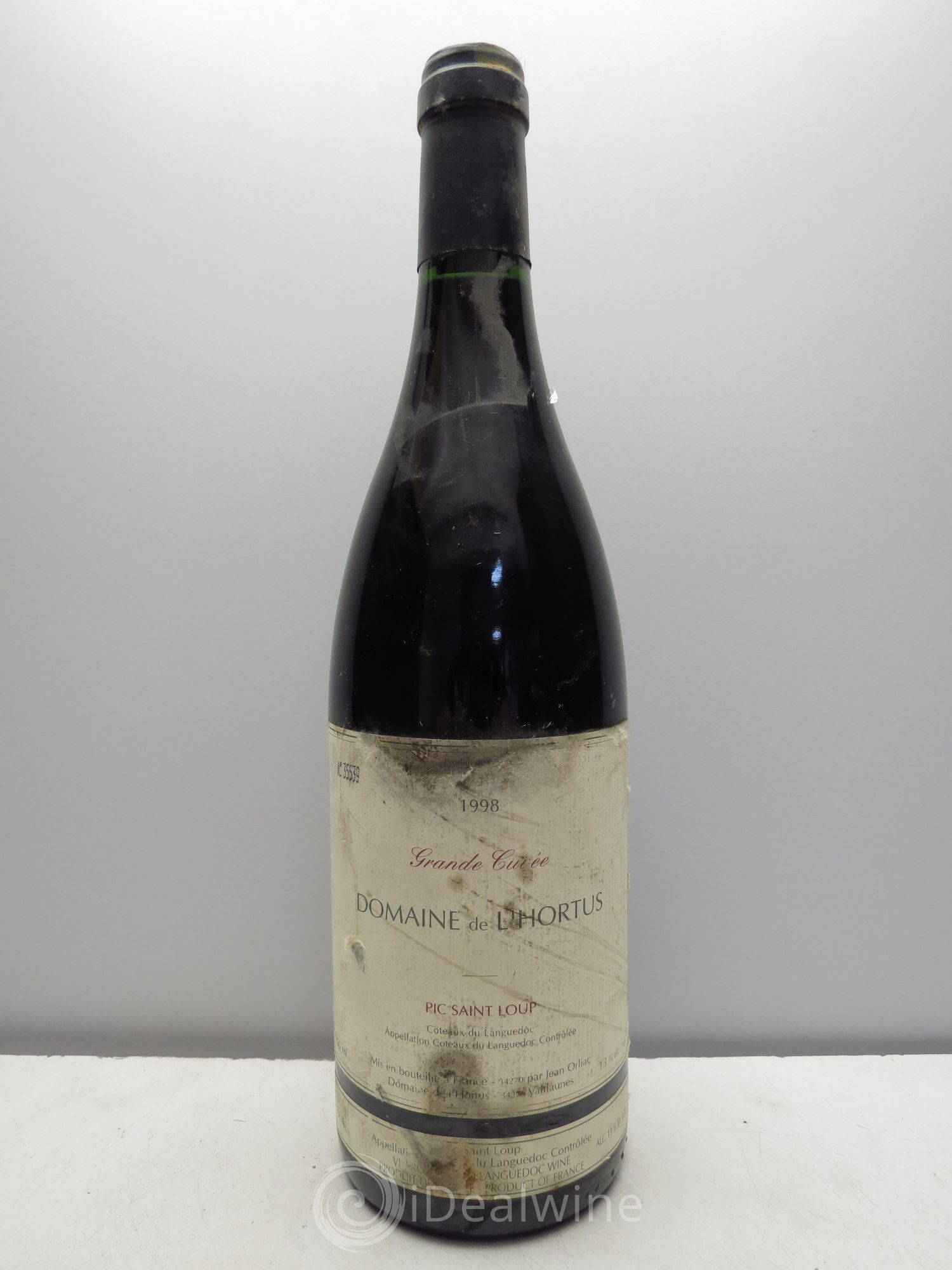 Pic Saint-Loup Domaine de L'Hortus Grande Cuvée Famille Orliac 1998 - Lot de 1 bouteille - 0