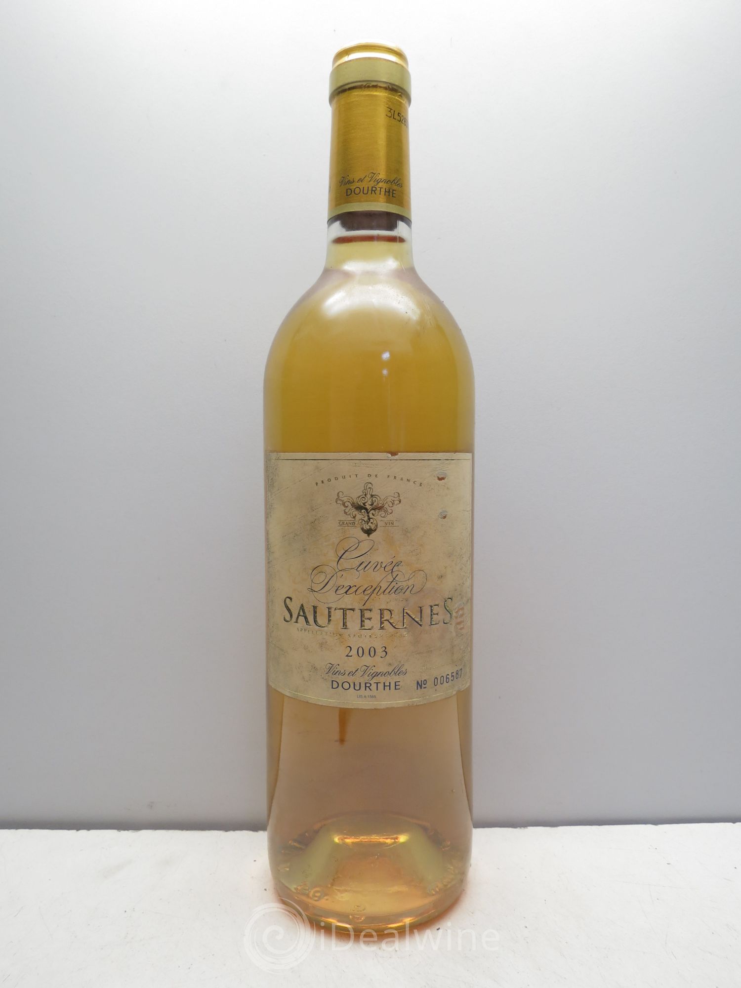 Sauternes Dourthe Cuvée d'Exception 2003 - Posten von 1 Flasche - 0