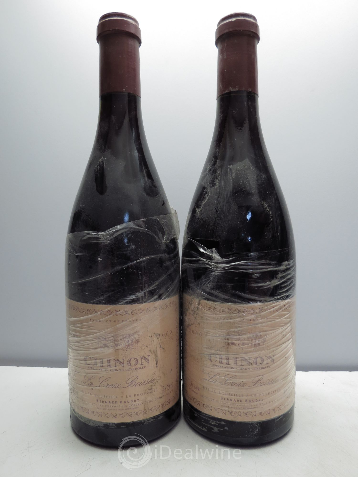 Chinon La Croix Boissée Bernard Baudry 2000 - Lot de 2 bouteilles - 0