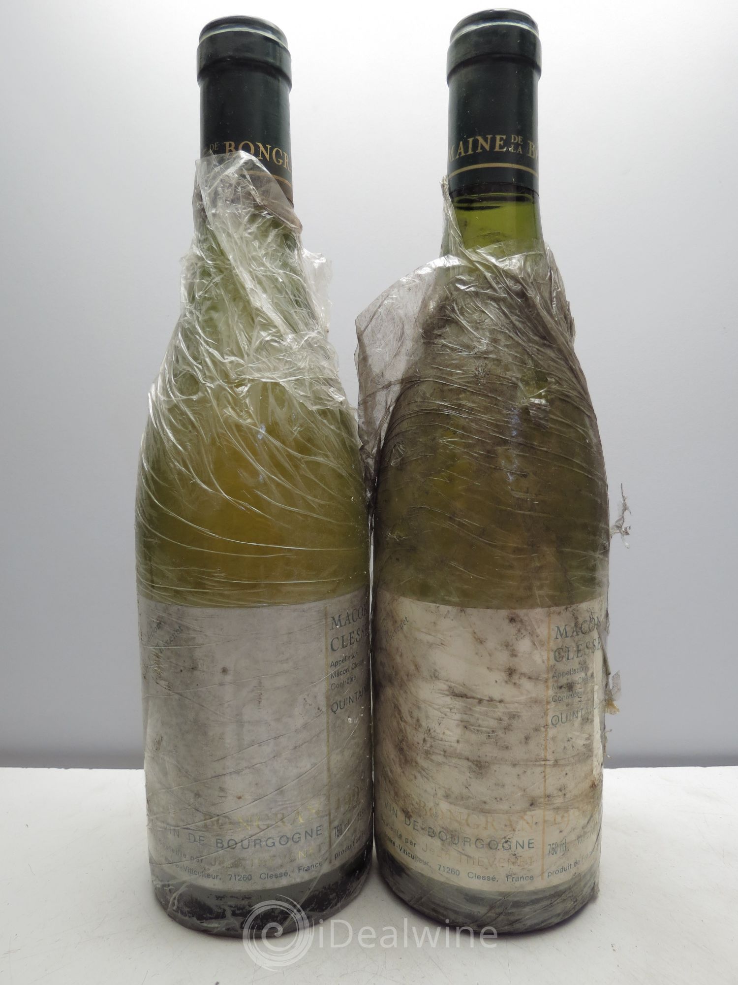 Mâcon Clessé Cuvée Tradition Sélection J.Thévenet domaine de la Bongran 1998 - Posten von 2 Flaschen - 0