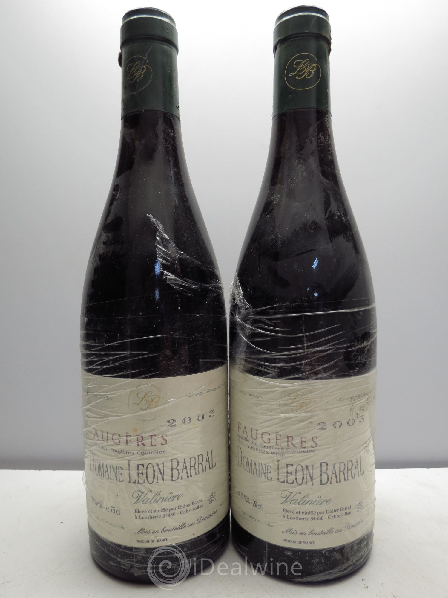 Faugères Valinière Domaine Léon Barral 2003 - Lot de 2 bouteilles - 0