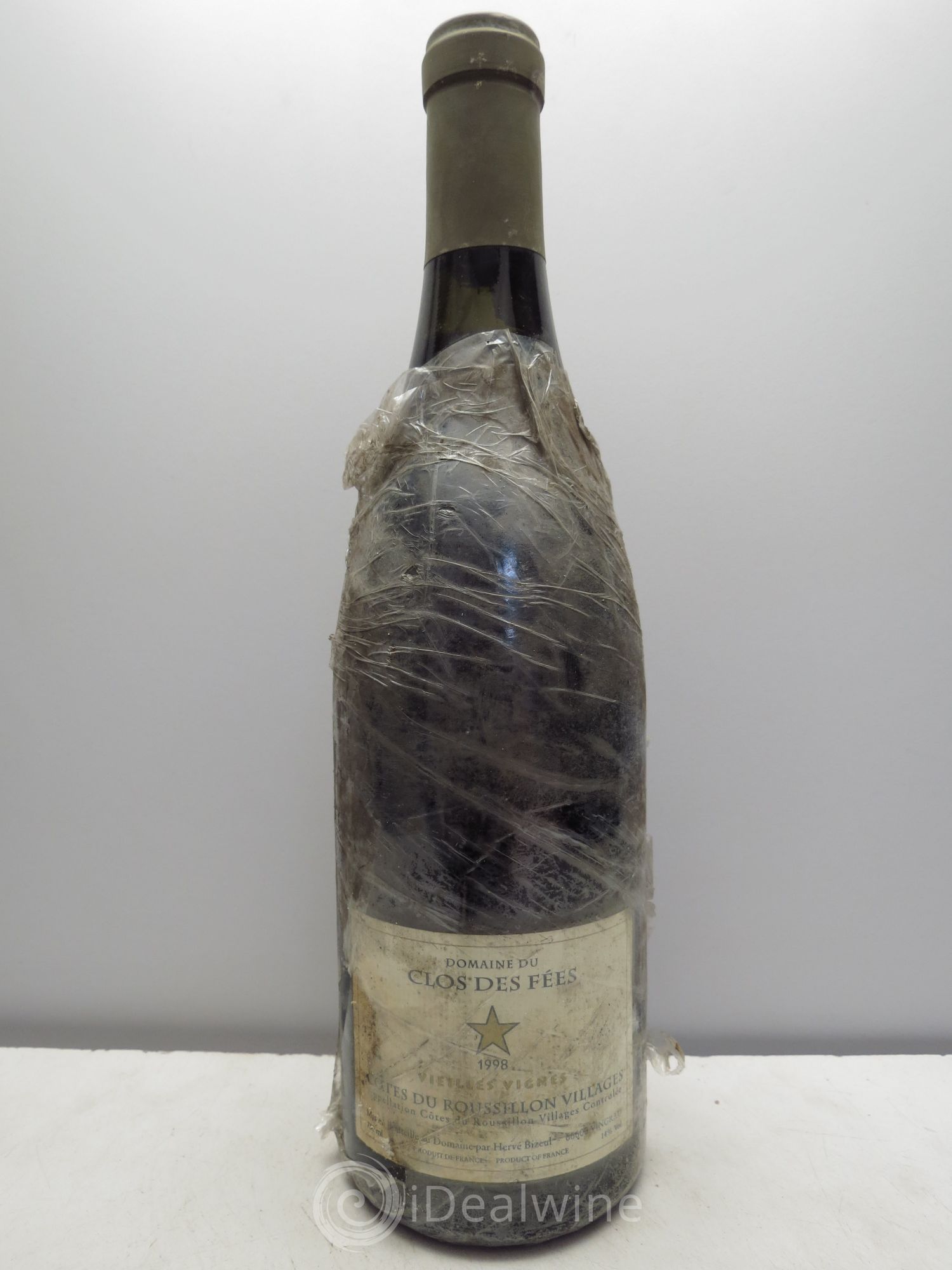Côtes du Roussillon Villages Clos des Fées Vieilles vignes Hervé Bizeul 1998 - Lot de 1 bouteille - 0