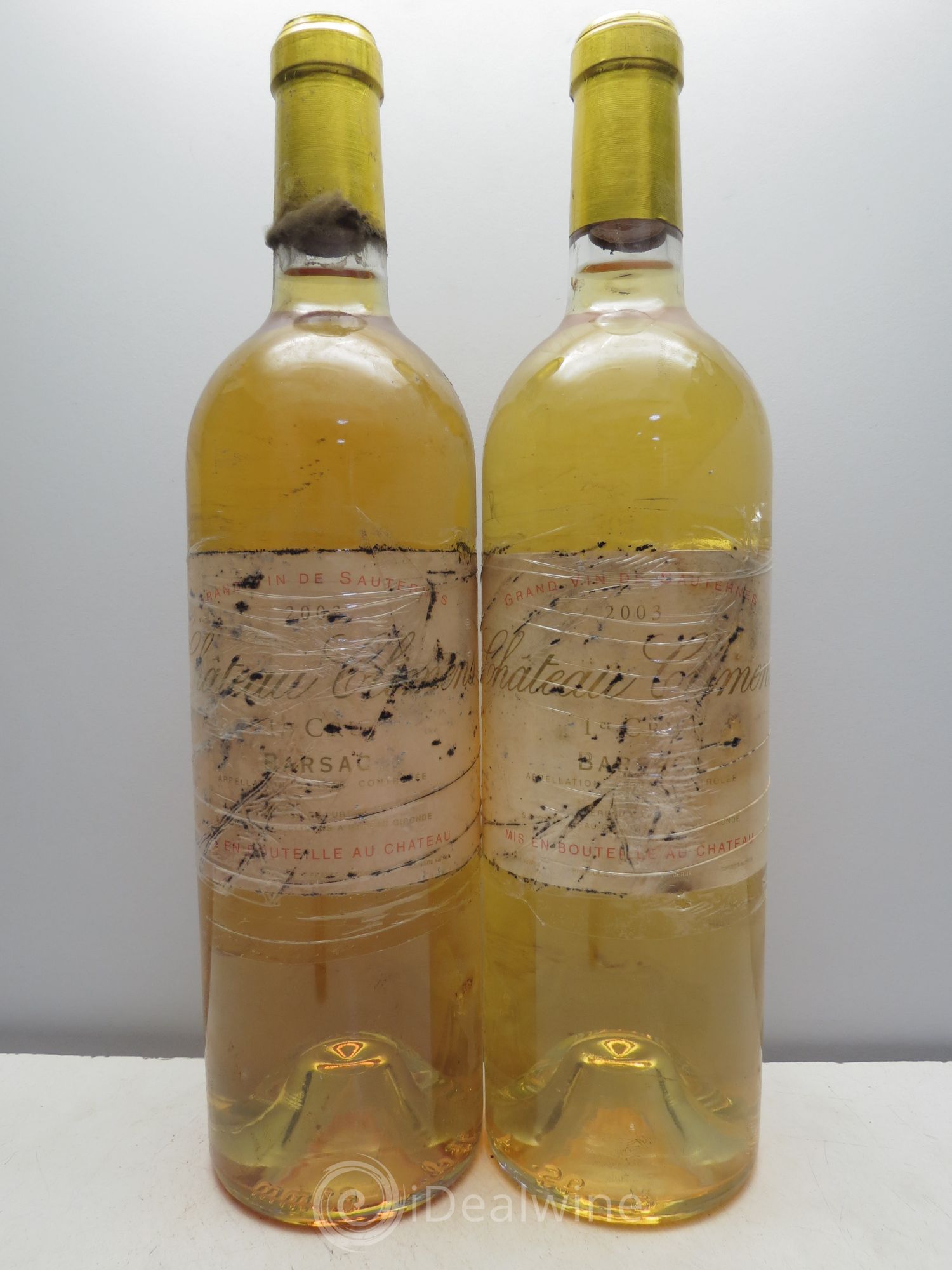 Château Climens 1er Grand Cru Classé 2003 - Lotto di 2 bottiglie - 0