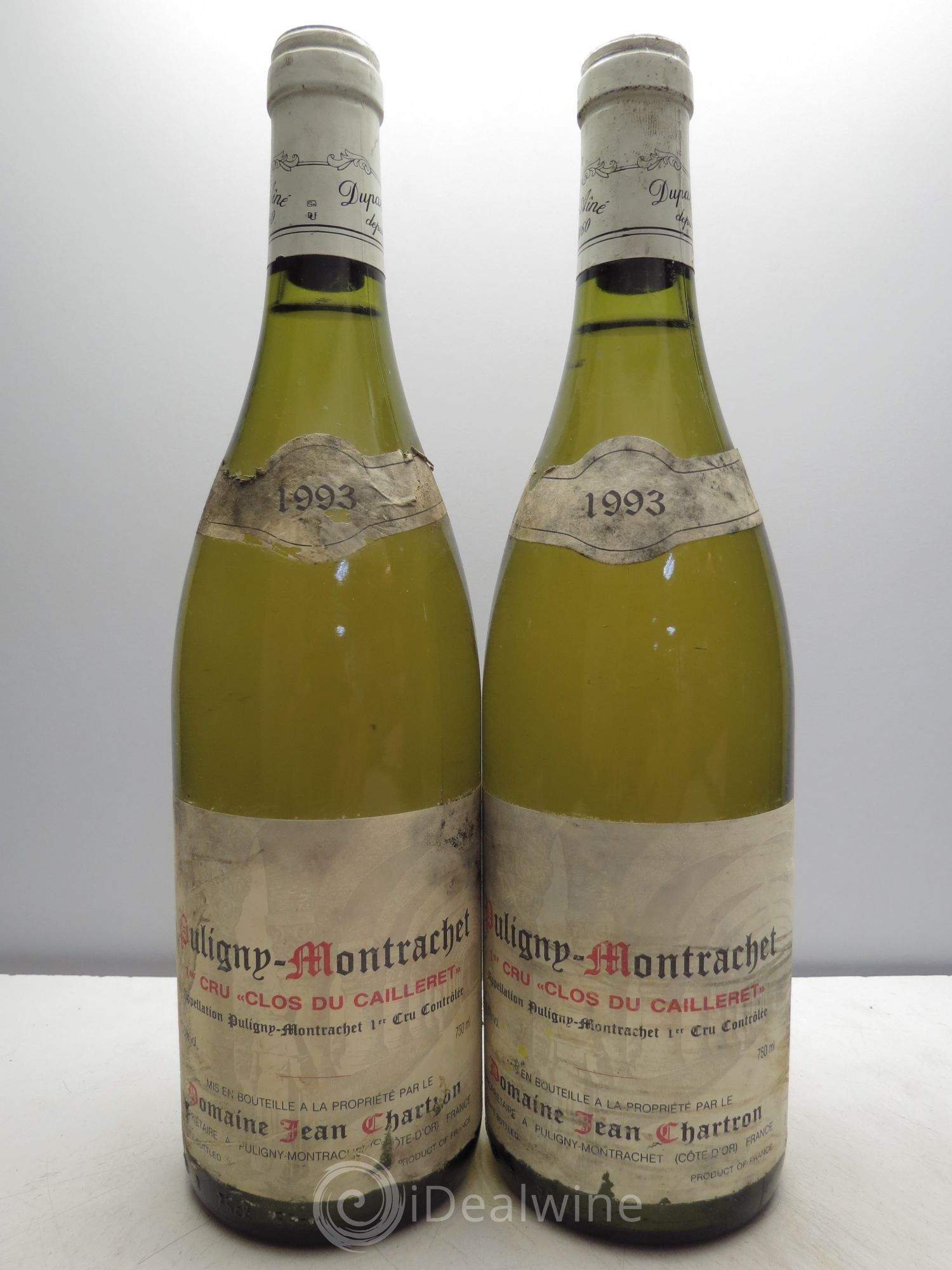 Puligny-Montrachet 1er Cru Domaine Jean Chartron 1993 - Lot de 2 bouteilles - 0