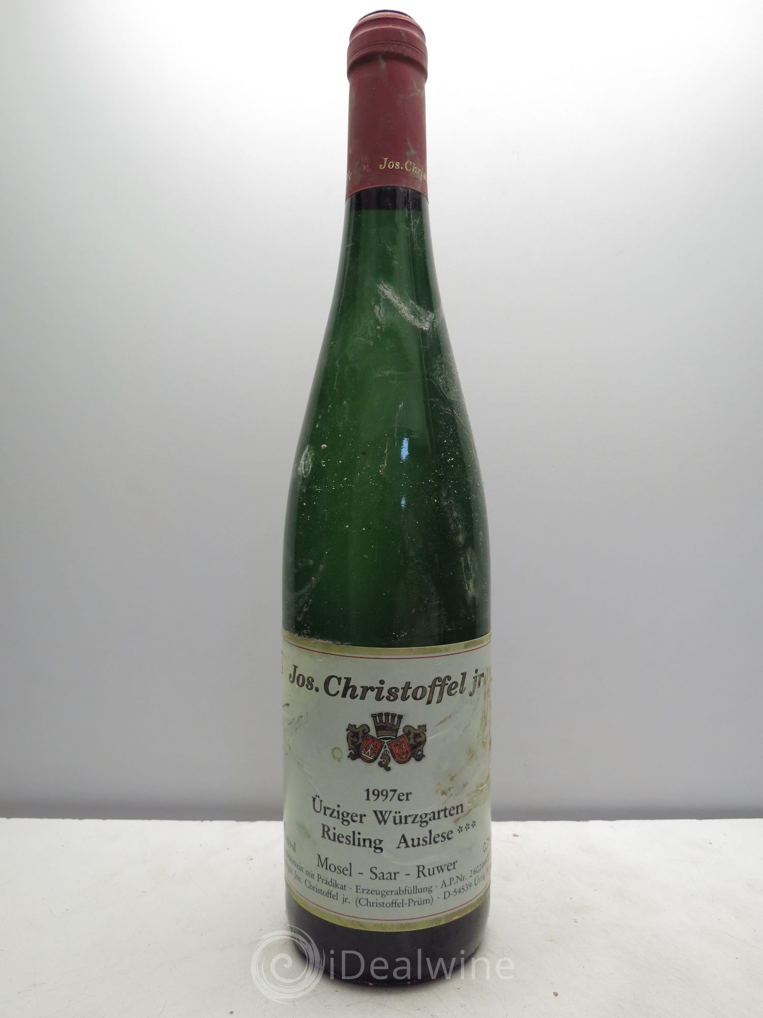 Riesling Jos.Christoffel Erben Urziger Wurzgarten Auslese 1997 - Posten von 1 Flasche - 0