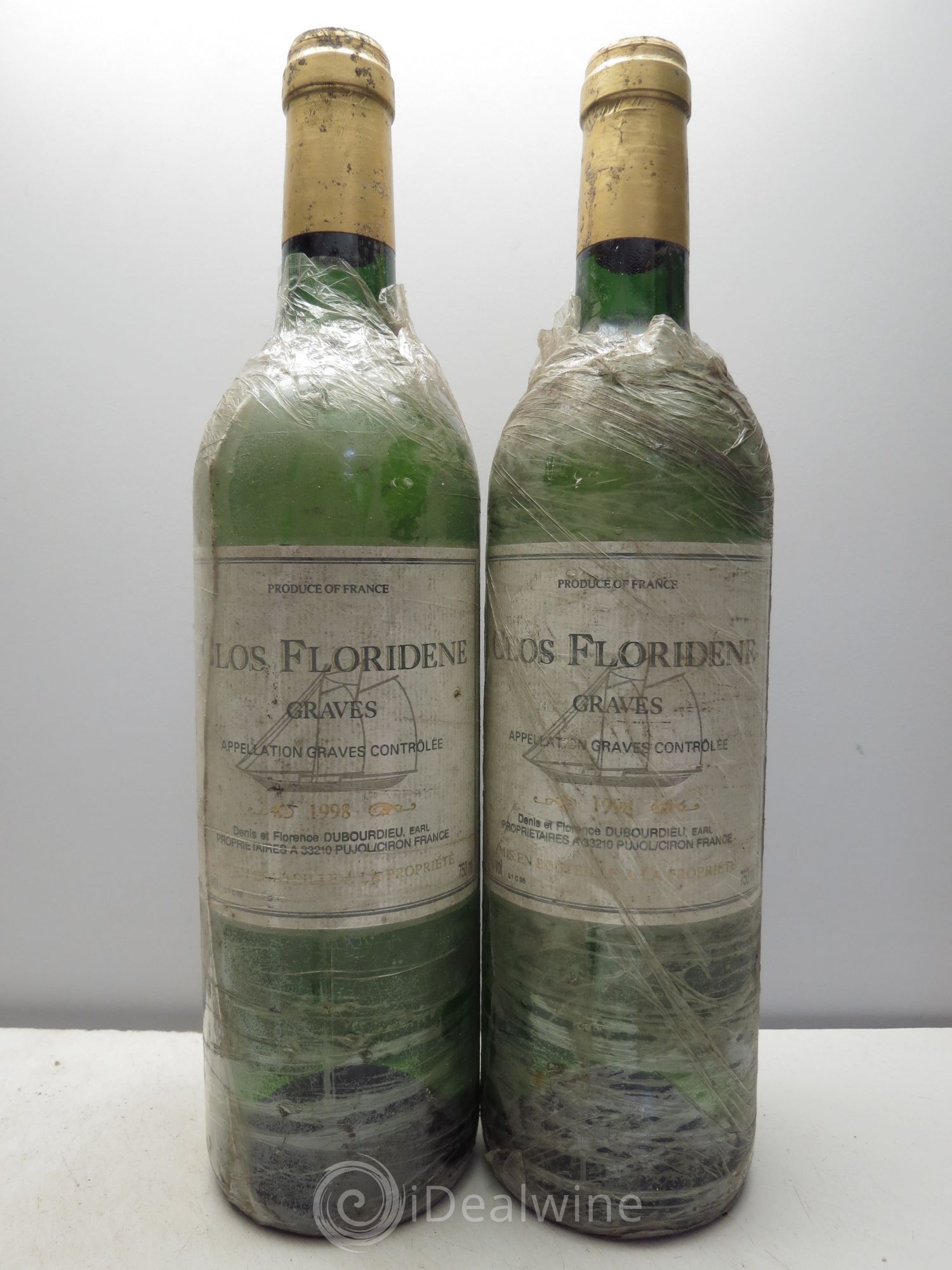 Graves Clos floridène 1998 - Posten von 2 Flaschen - 0