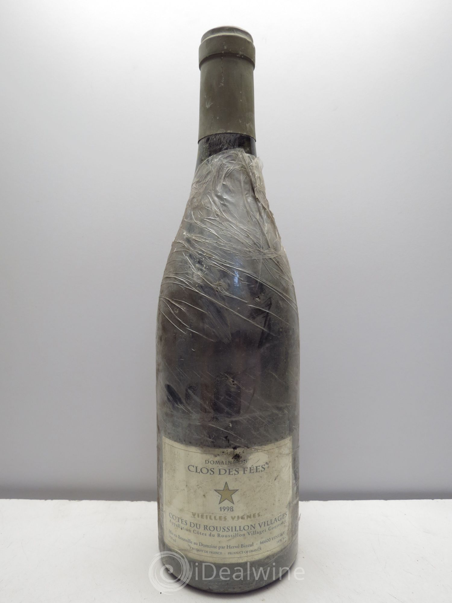 Côtes Catalanes Clos des Fées Vieilles vignes Hervé Bizeul 1998 - Lot de 1 bouteille - 0