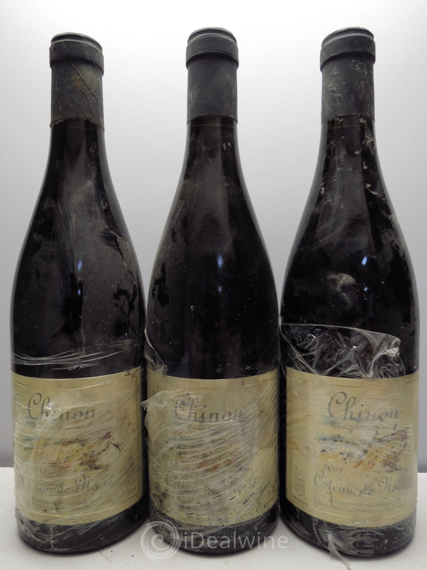 Chinon Coteau de Noiré Philippe Alliet 2001 - Lot de 3 bouteilles - 0