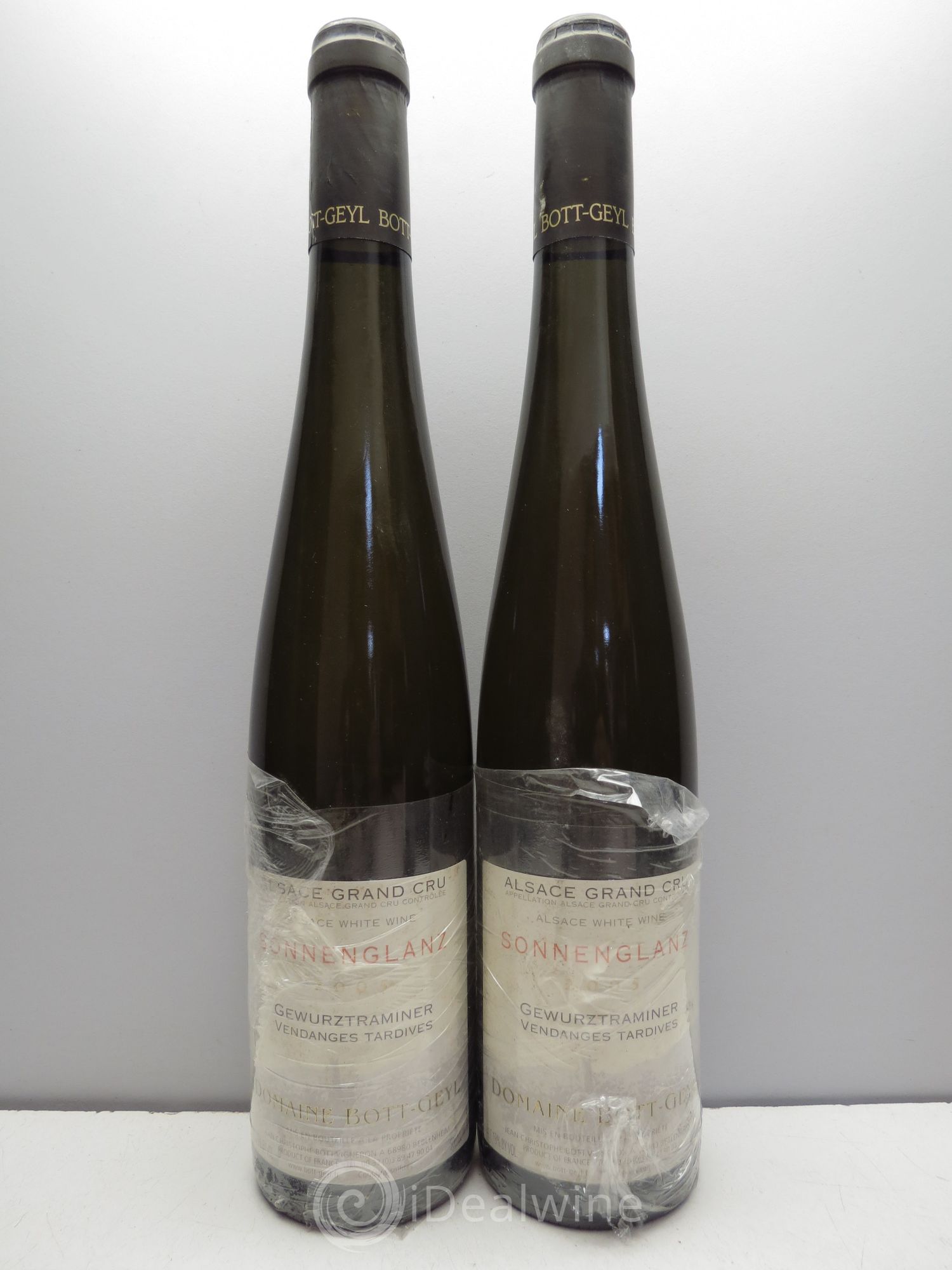Alsace Grand Cru Sonnenglanz Sélection de Grains Nobles Gewurztraminer Bott-Geyl (Domaine) (50cl) 2005 - Lotto di 2 bottiglie - 0