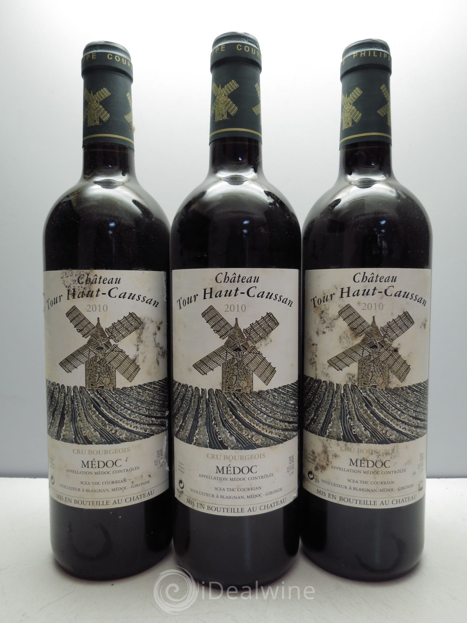 Château Tour Haut-Caussan Cru Bourgeois 2010 - Lot de 3 bouteilles - 0