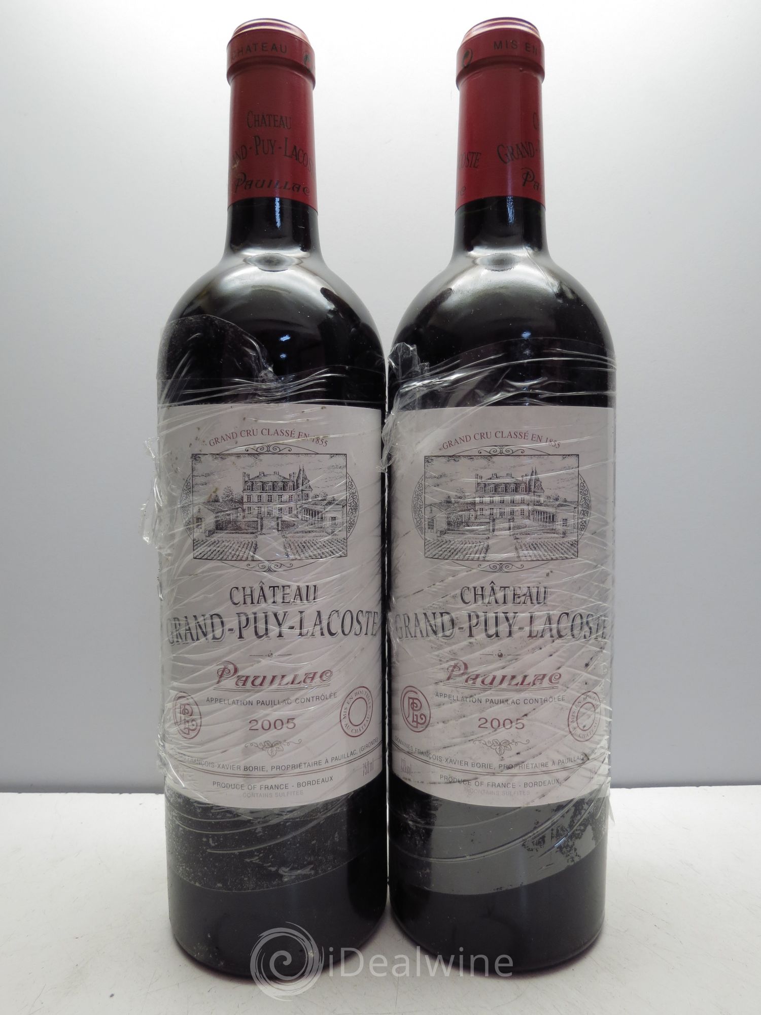 Château Grand Puy Lacoste 5ème Grand Cru Classé 2005 - Lot de 2 bouteilles - 0