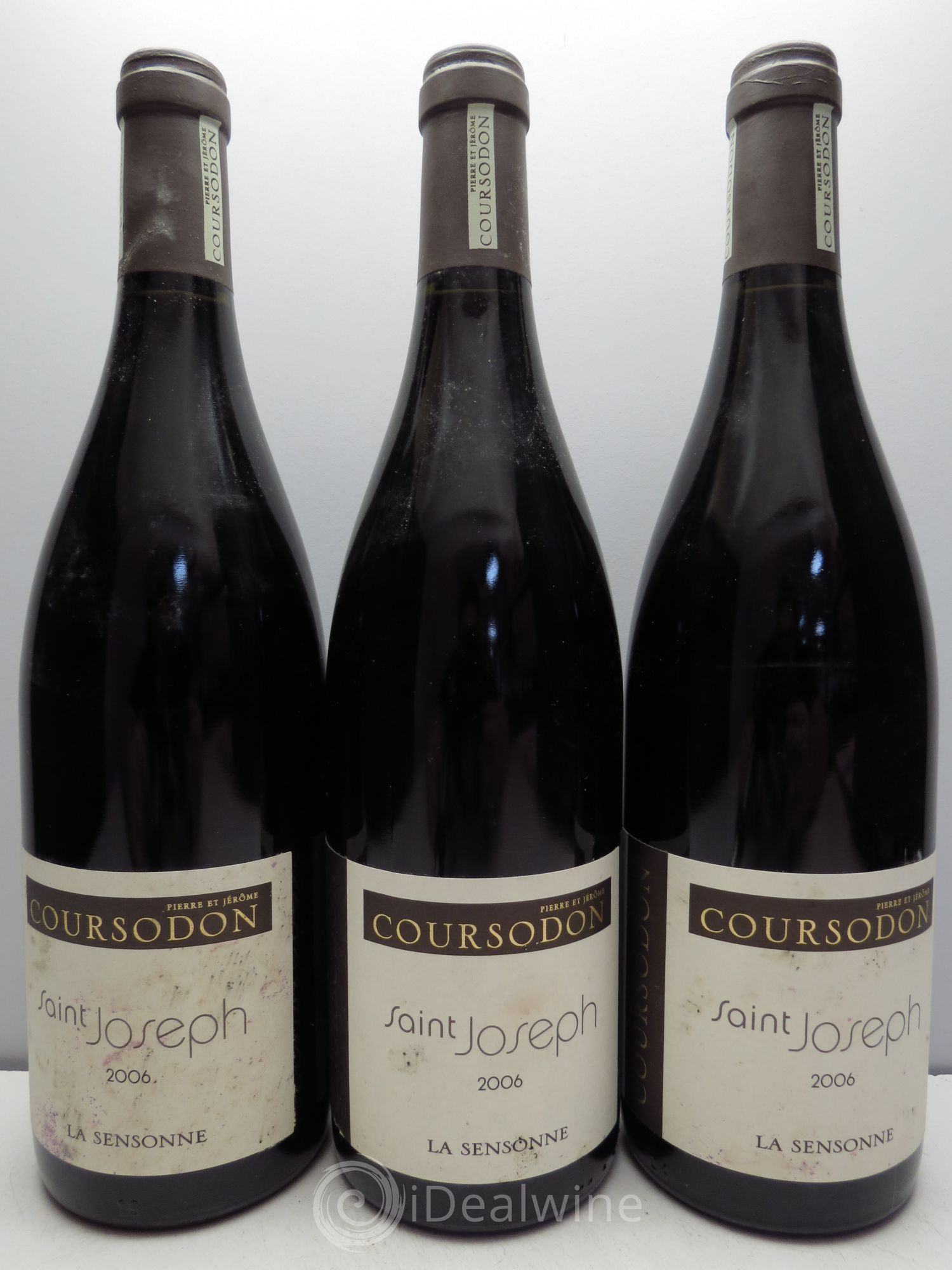 Saint-Joseph La Sensonne Pierre et Jérôme Coursodon 2006 - Lot de 3 bouteilles - 0