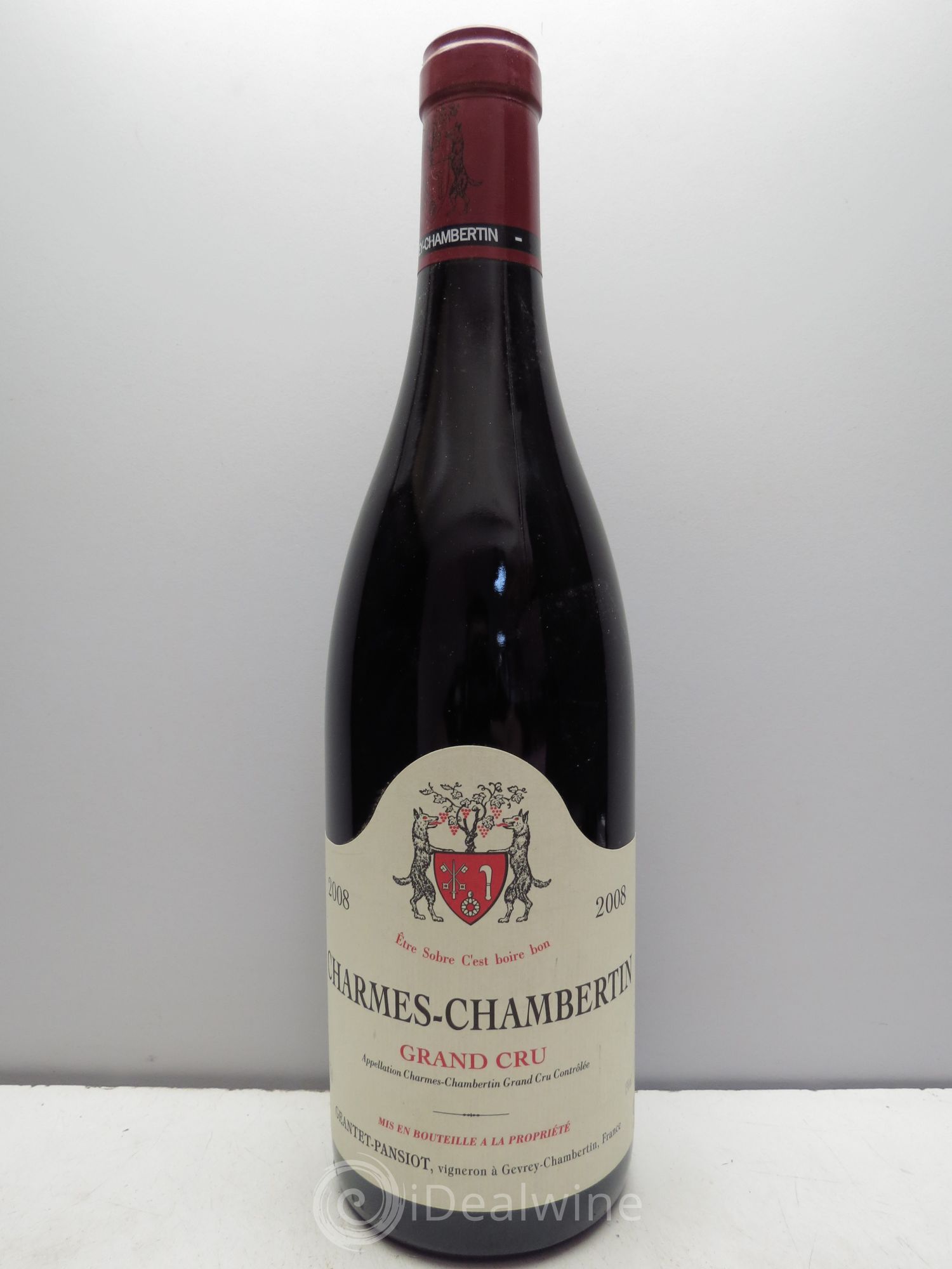 Charmes-Chambertin Grand Cru Geantet-Pansiot 2008 - Lot de 1 bouteille - 0