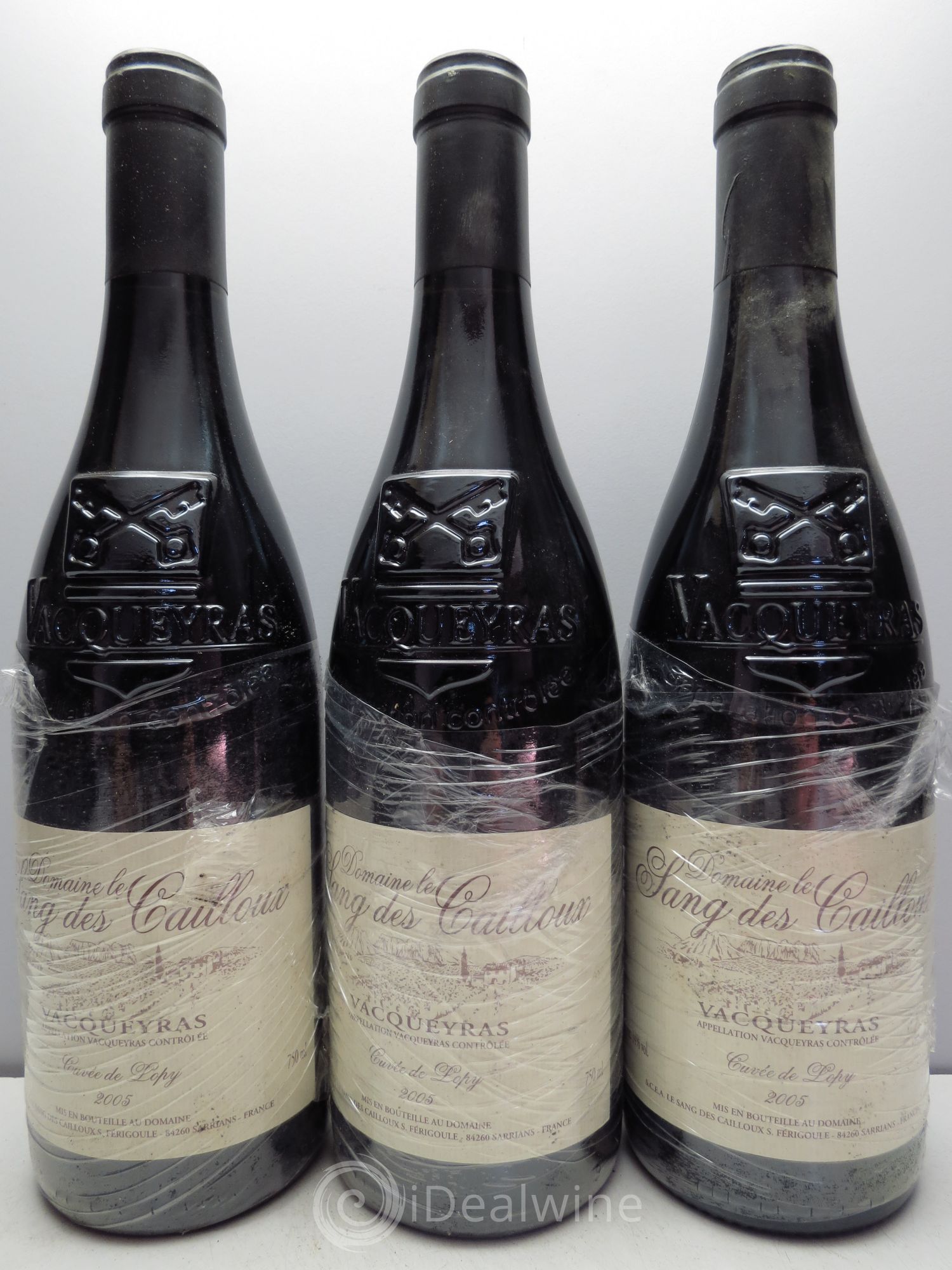 Vacqueyras Domaine le Sang des Cailloux Cuvée Lopy 2005 - Posten von 3 Flaschen - 0