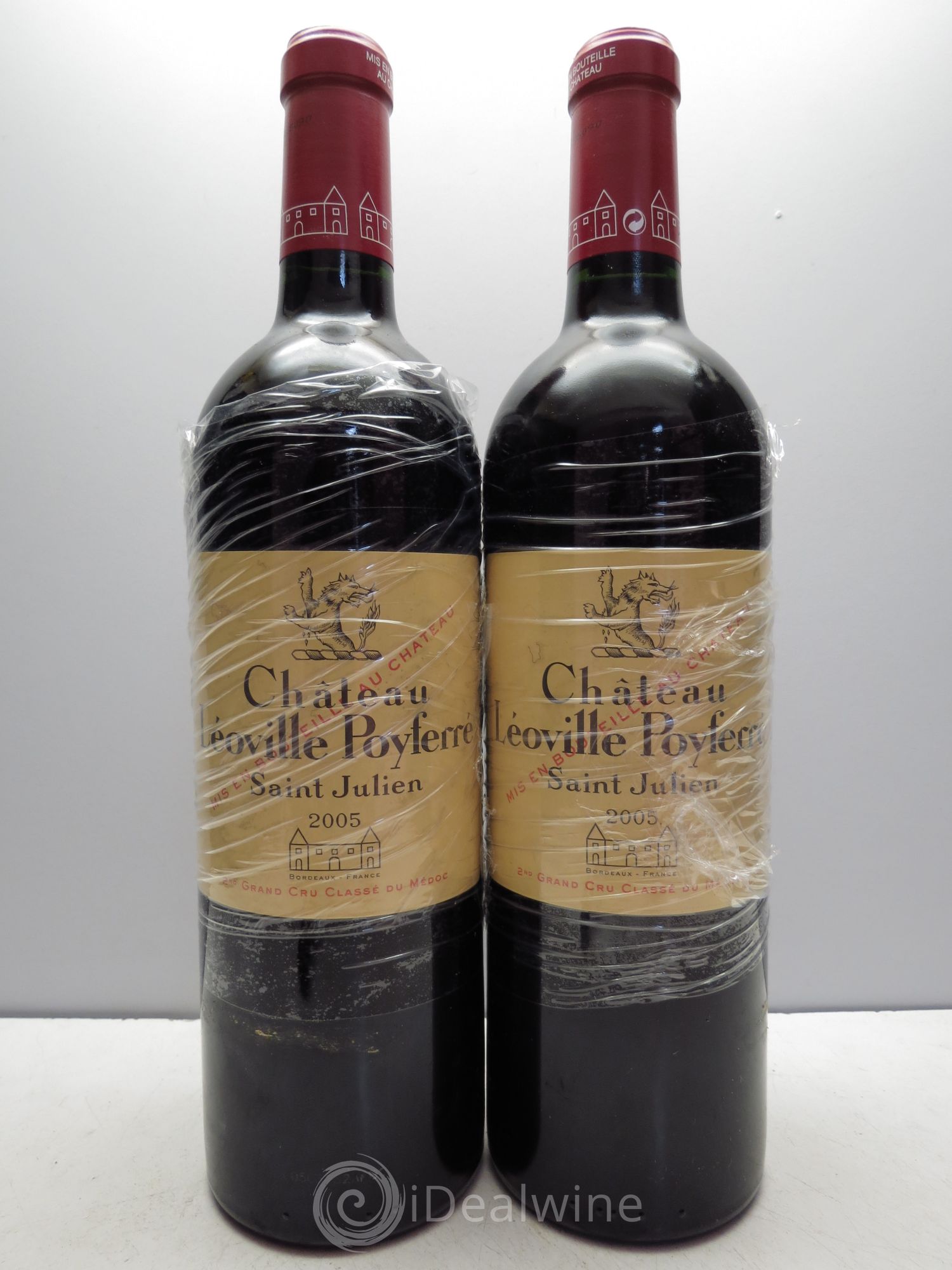 Château Léoville Poyferré 2ème Grand Cru Classé 2005 - Lot de 2 bouteilles - 0