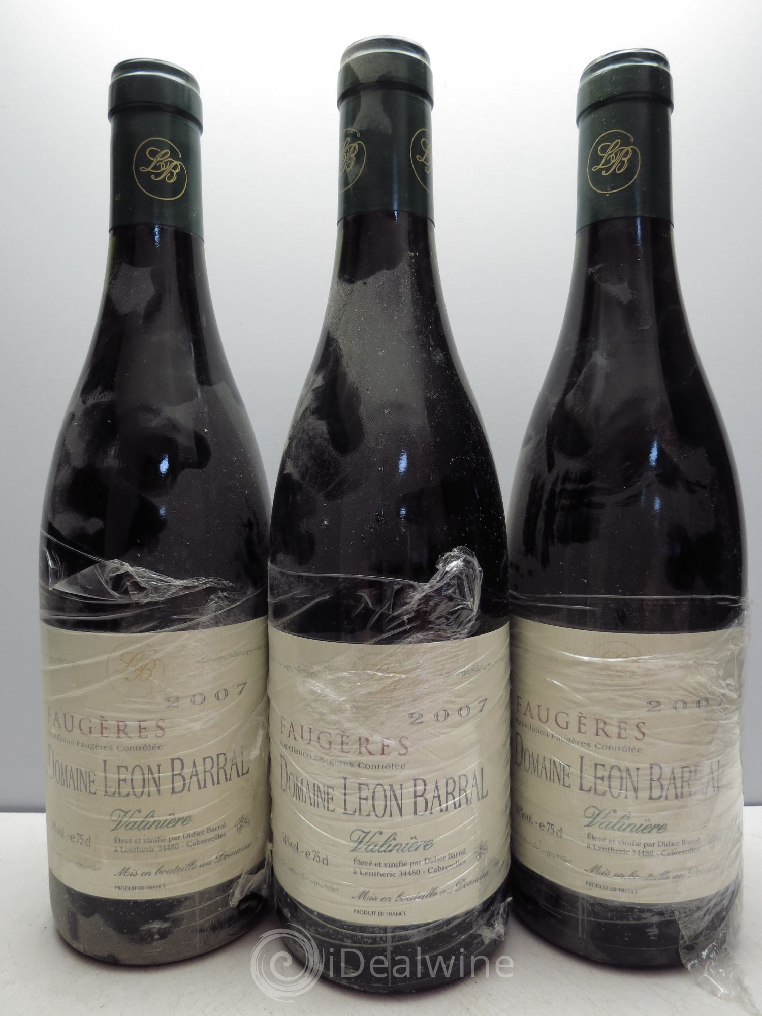 Faugères Valinière Domaine Léon Barral 2007 - Lot de 3 bouteilles - 0