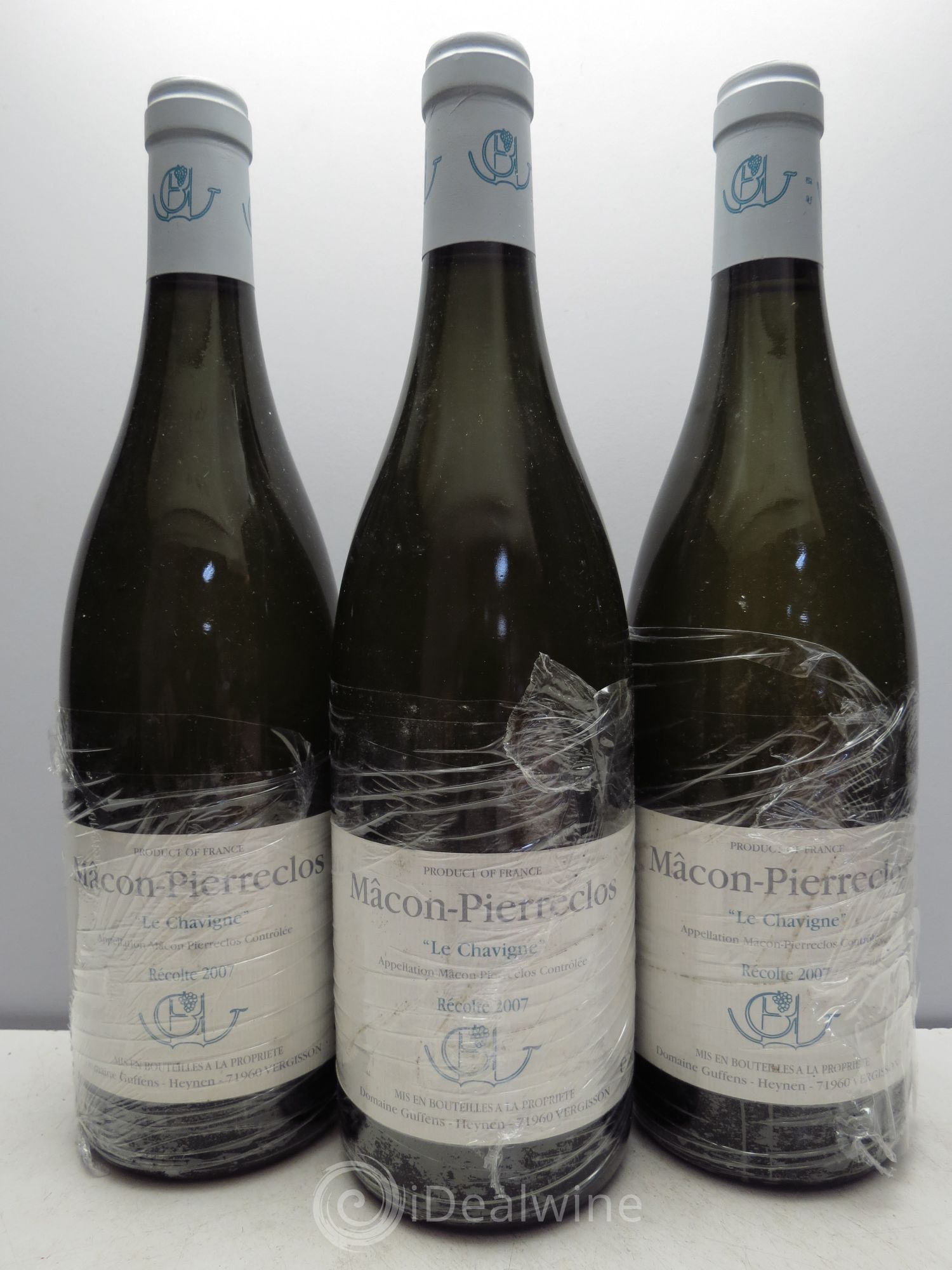 Mâcon-Pierreclos Le Chavigne Guffens-Heynen 2007 - Lot de 3 bouteilles - 0