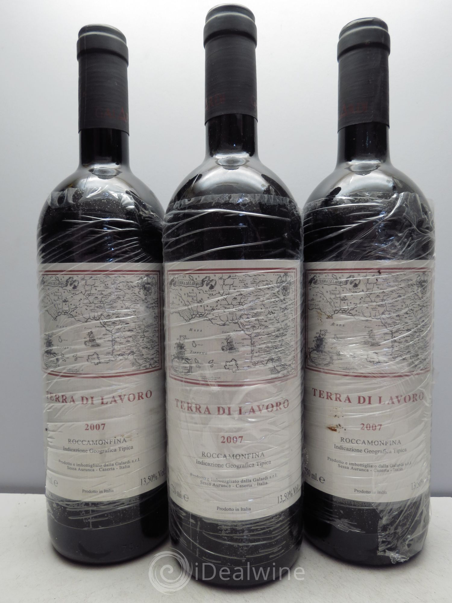 Italie Fattoria Galardi Terra di Lavoro Roccamonfina IGT 2007 - Posten von 3 Flaschen - 0
