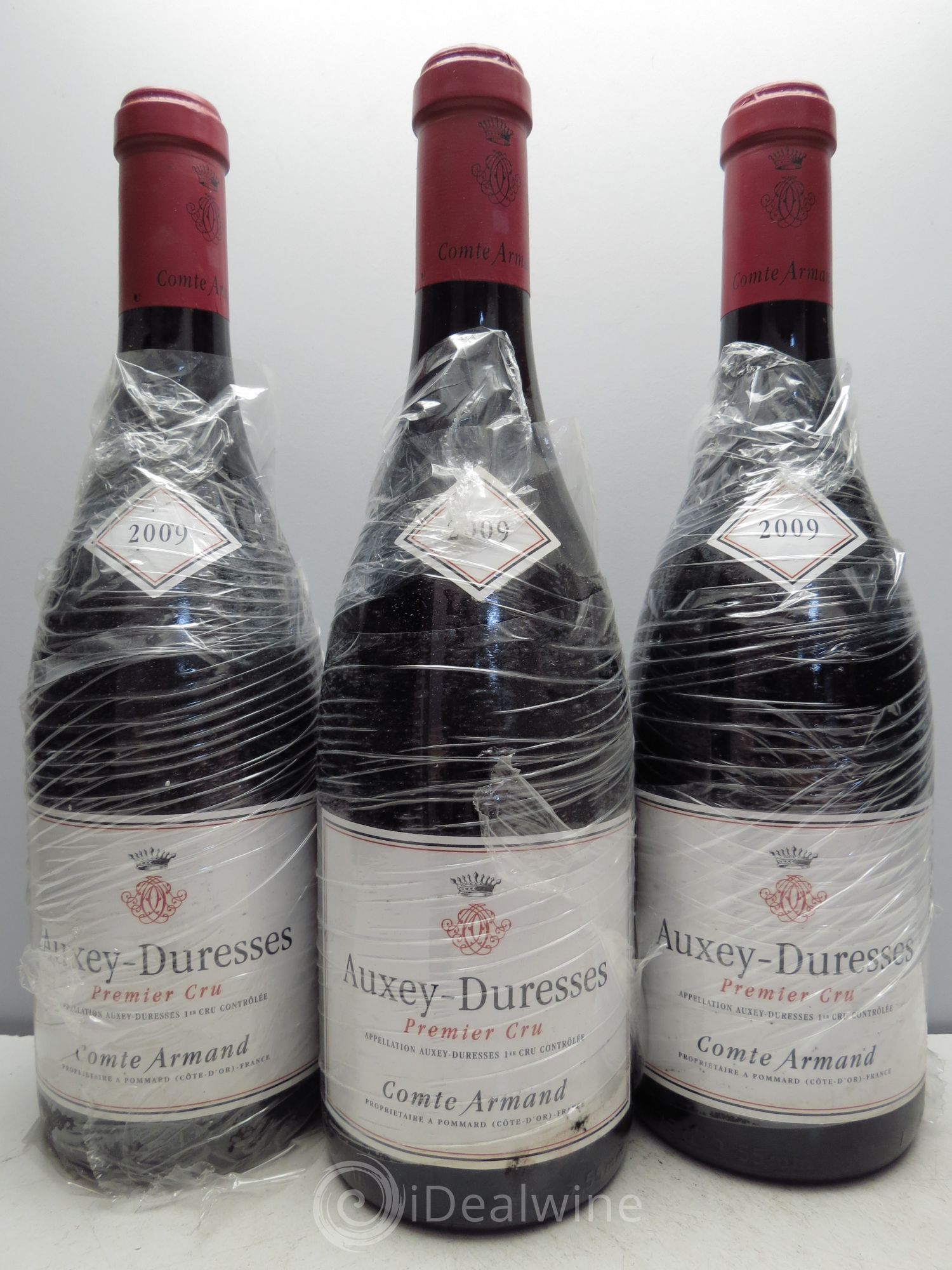 Auxey-Duresses 1er Cru Comte Armand 2009 - Lot de 3 bouteilles - 0