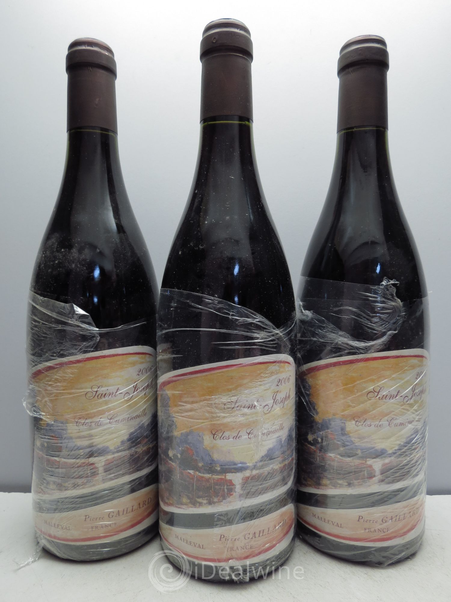 Saint-Joseph Pierre Gaillard Clos de Cuminaille 2006 - Posten von 3 Flaschen - 0