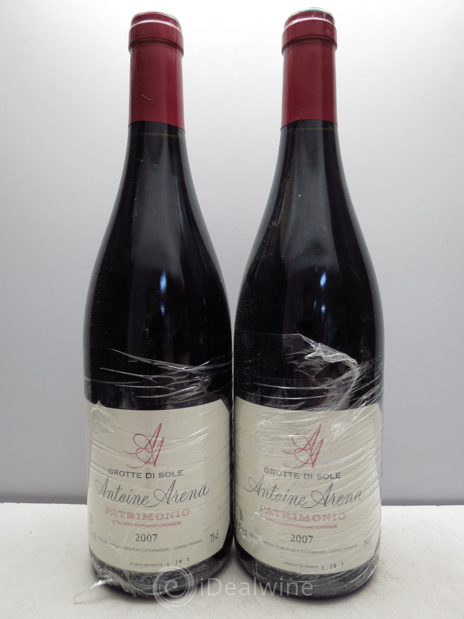 Patrimonio Grotte di Sole Antoine Arena 2007 - Lot de 2 bouteilles - 0